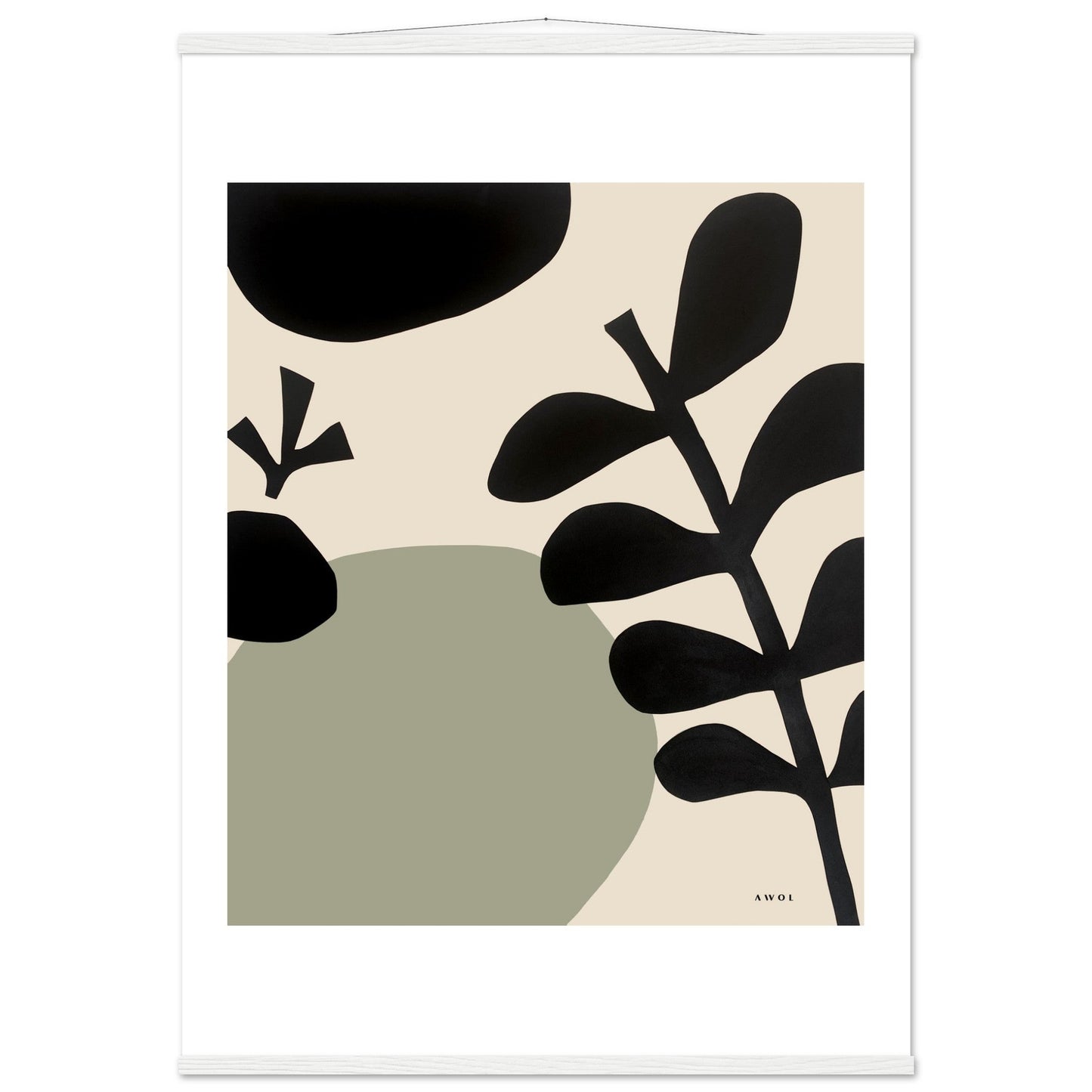 Abstract Garden Art: Poster With Hanger - Creations Awol