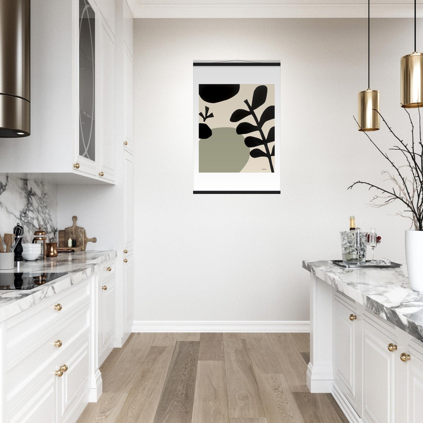 Abstract Garden Art: Poster With Hanger - Creations Awol
