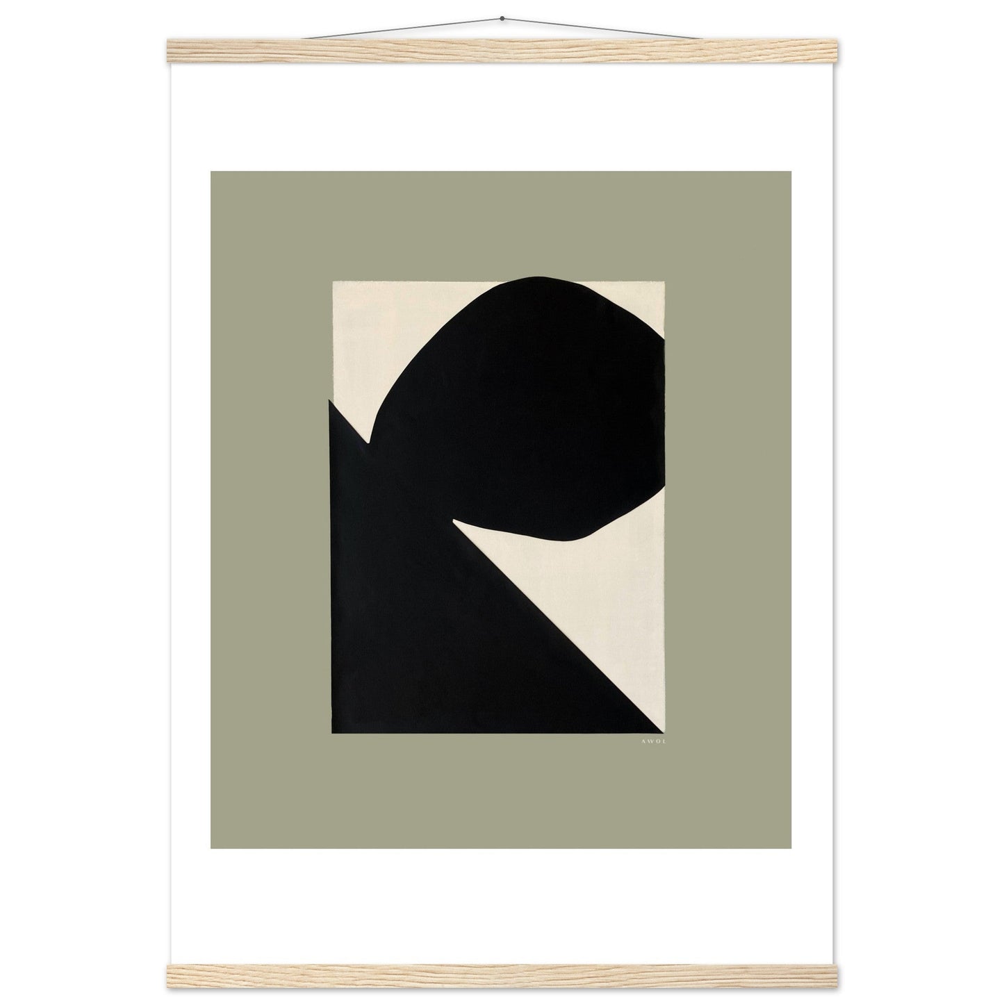 Abstract Landscape Art With Mountain and Rocks: Mixed Media, Poster with Hanger - Creations Awol