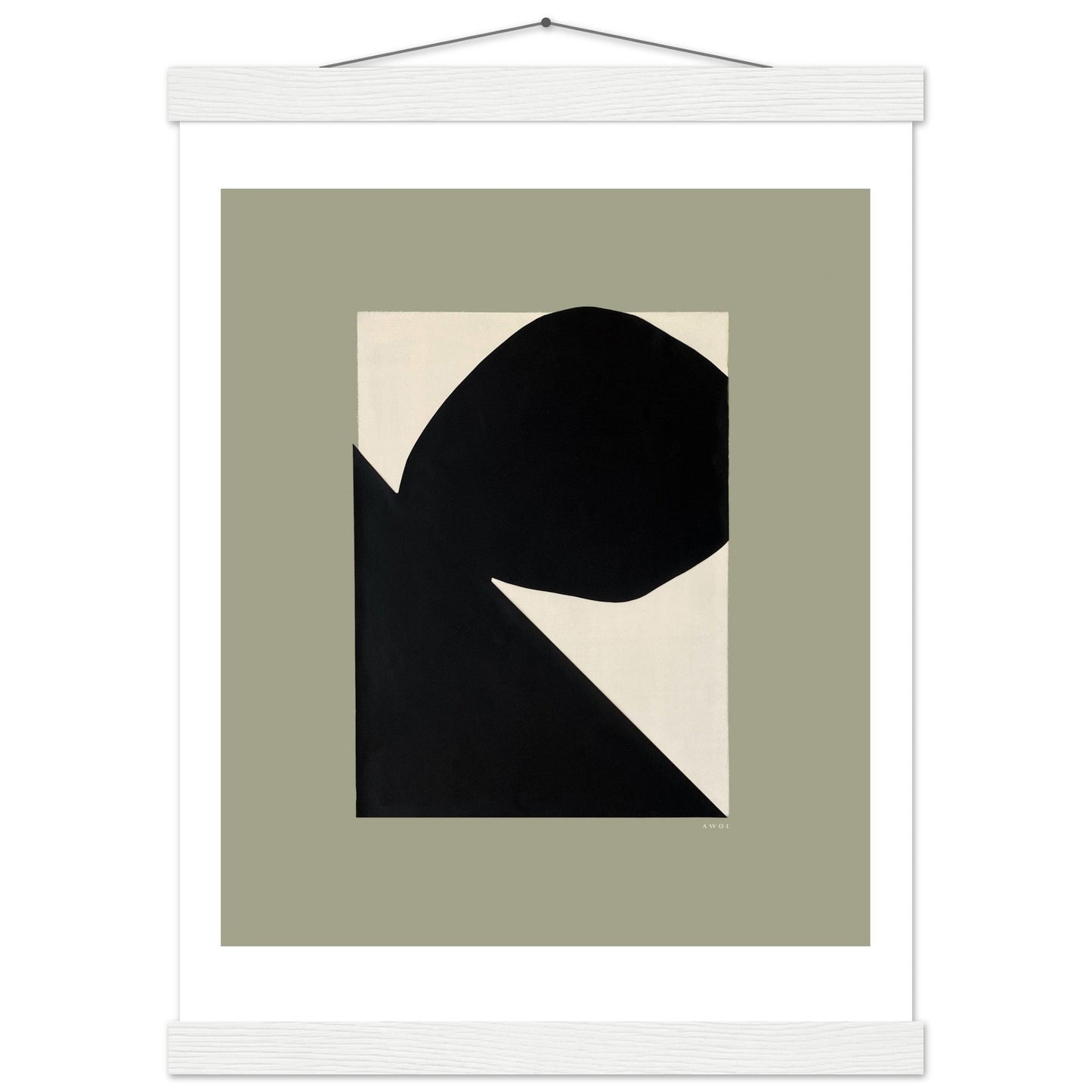 Abstract Landscape Art With Mountain and Rocks: Mixed Media, Poster with Hanger - Creations Awol
