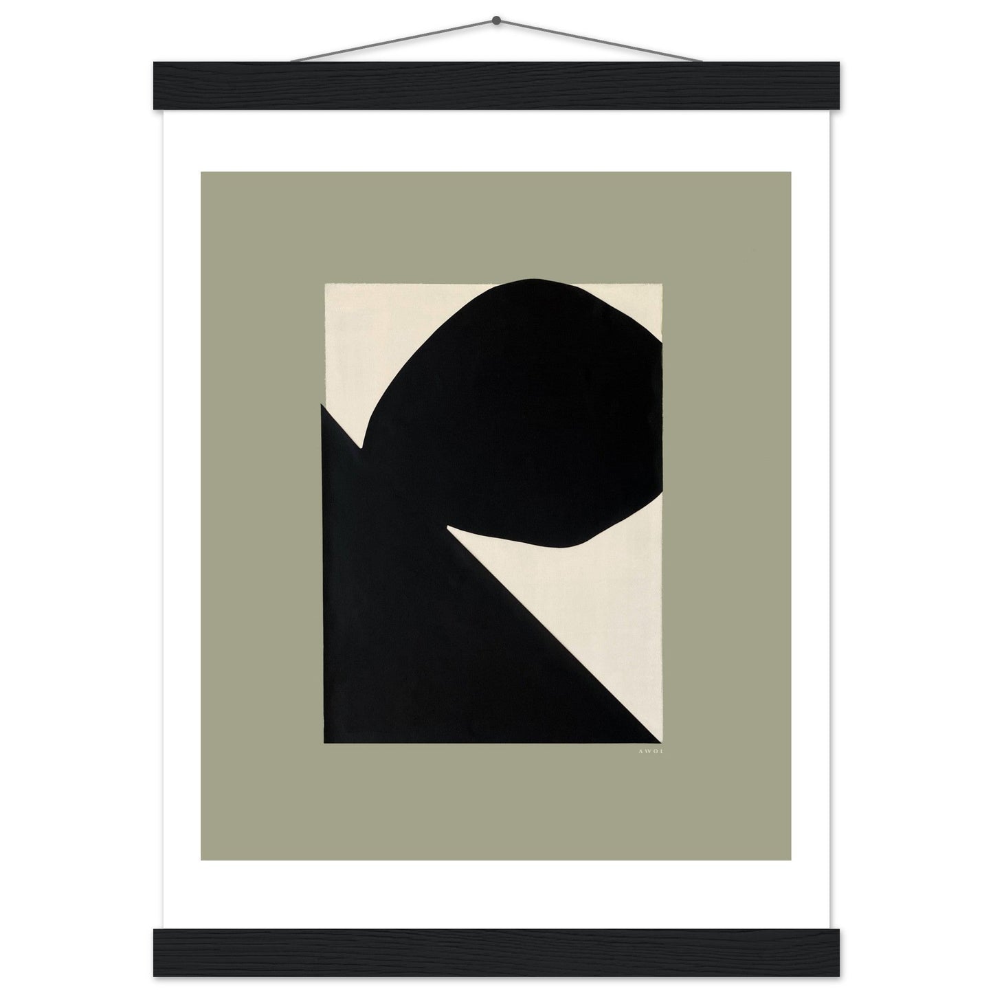 Abstract Landscape Art With Mountain and Rocks: Mixed Media, Poster with Hanger - Creations Awol