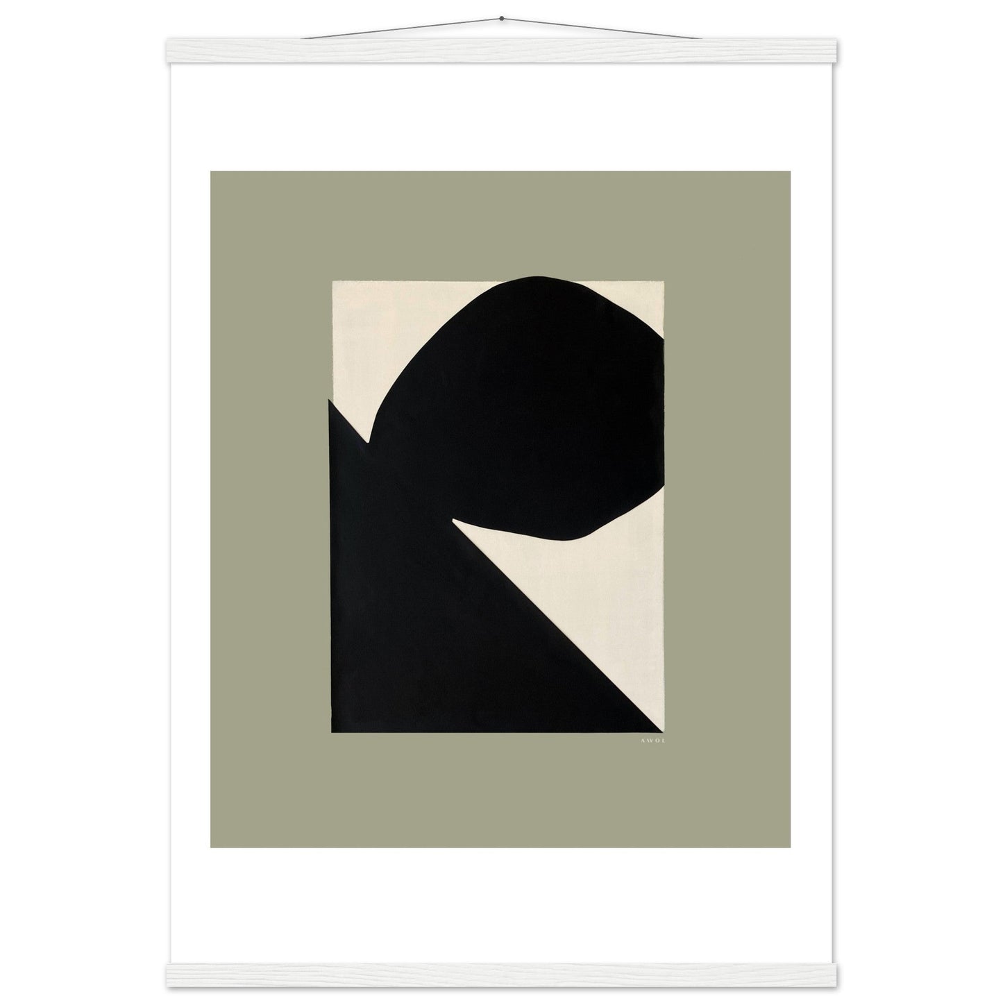 Abstract Landscape Art With Mountain and Rocks: Mixed Media, Poster with Hanger - Creations Awol