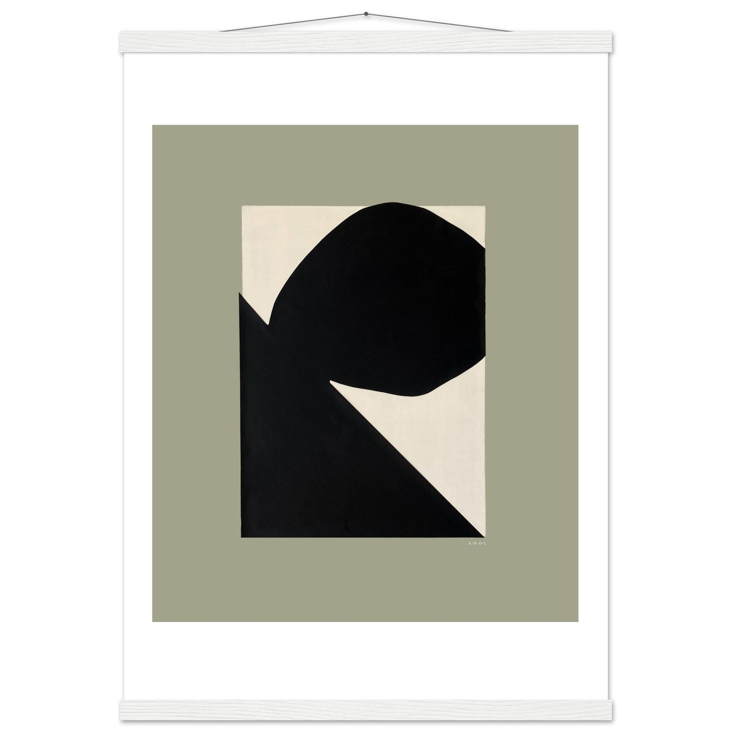 Abstract Landscape Art With Mountain and Rocks: Mixed Media, Poster with Hanger - Creations Awol