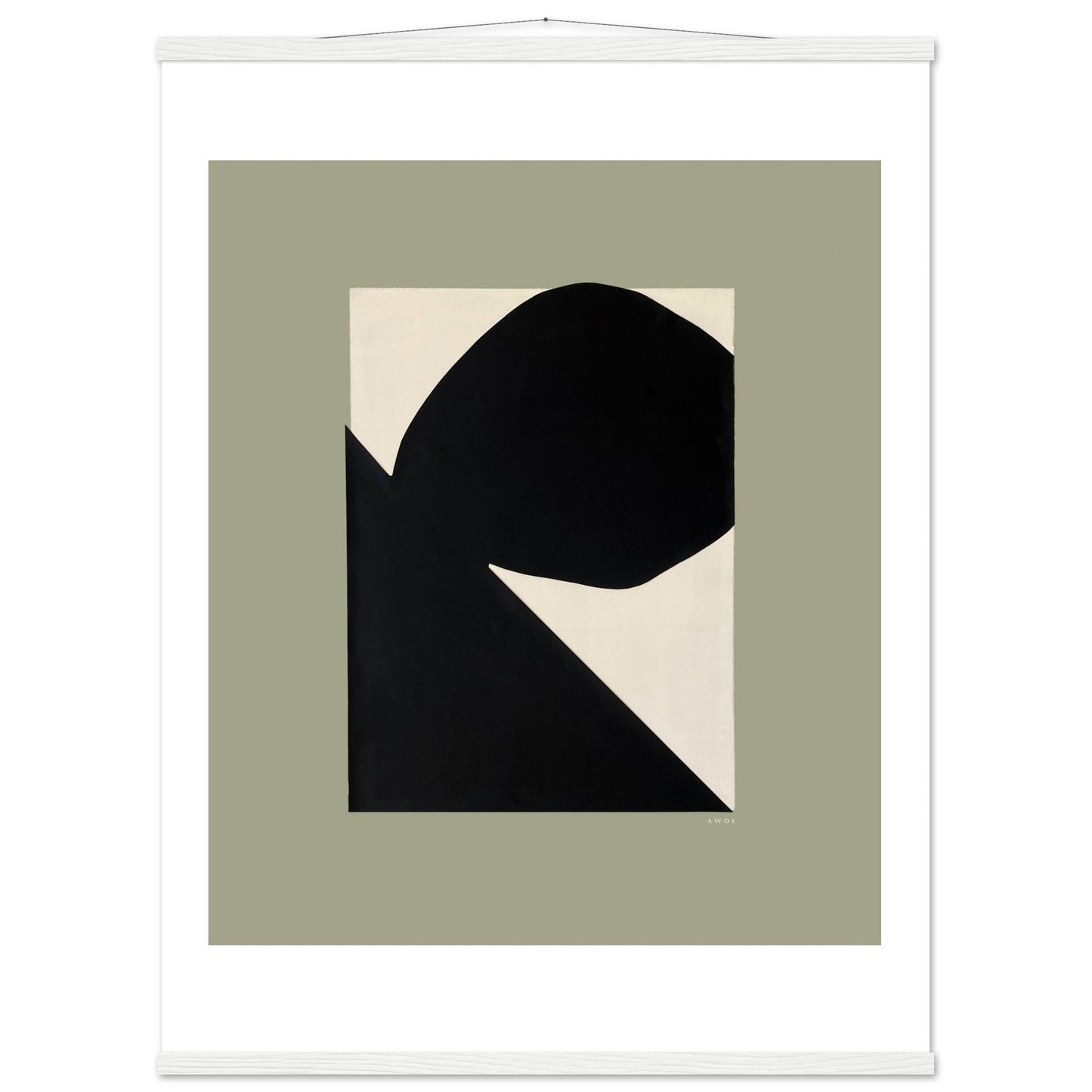 Abstract Landscape Art With Mountain and Rocks: Mixed Media, Poster with Hanger - Creations Awol