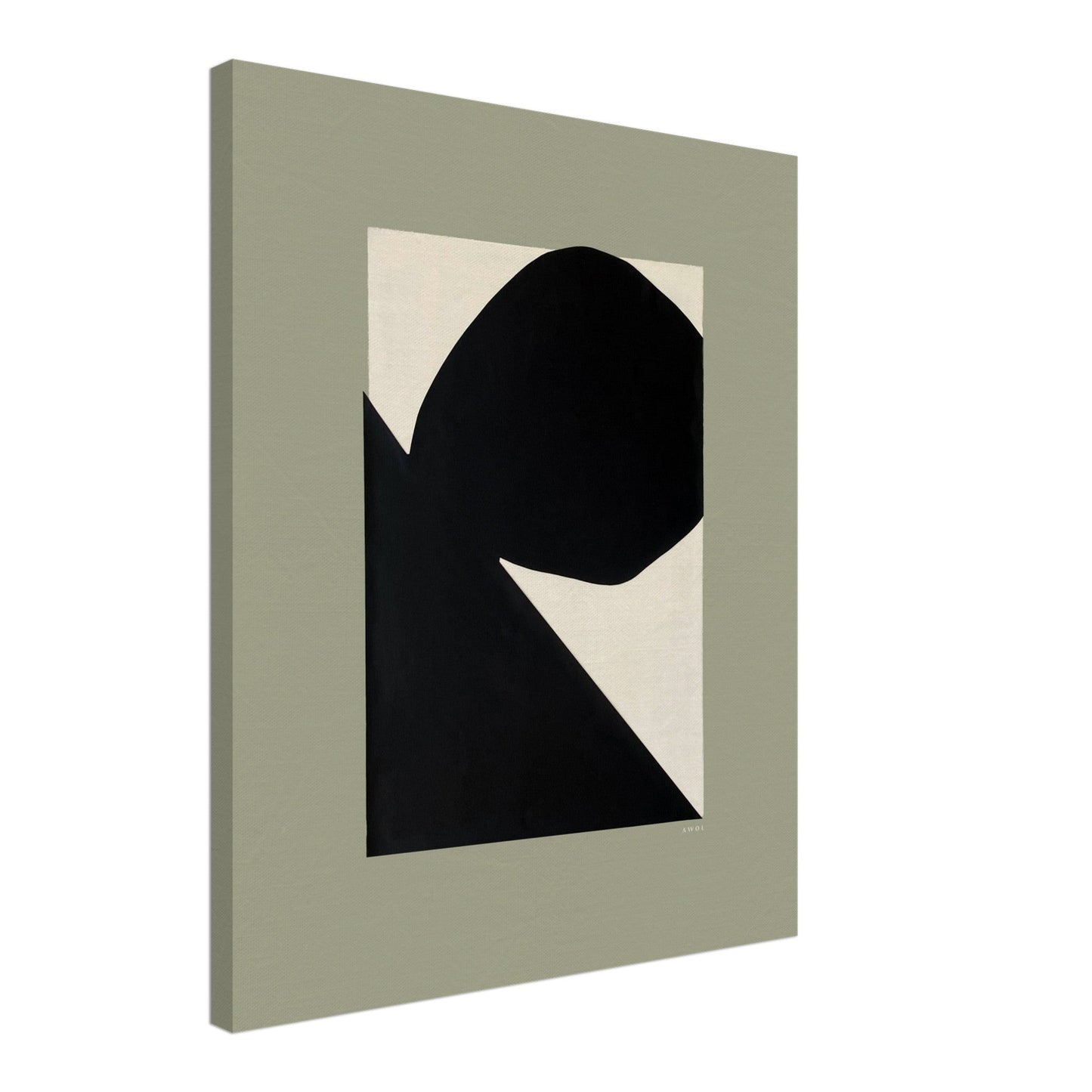 Abstract Landscape Art With Mountain Cliffs And Boulders: Canvas Art Print - Creations Awol