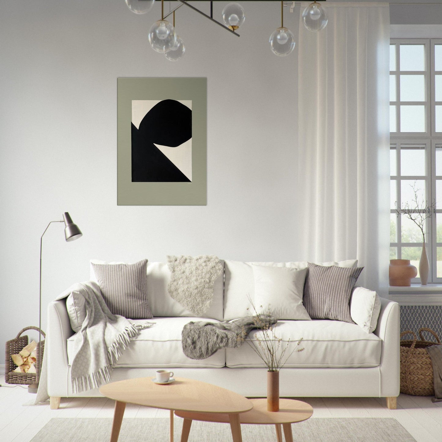 Abstract Landscape Art With Mountain Cliffs And Boulders: Canvas Art Print - Creations Awol
