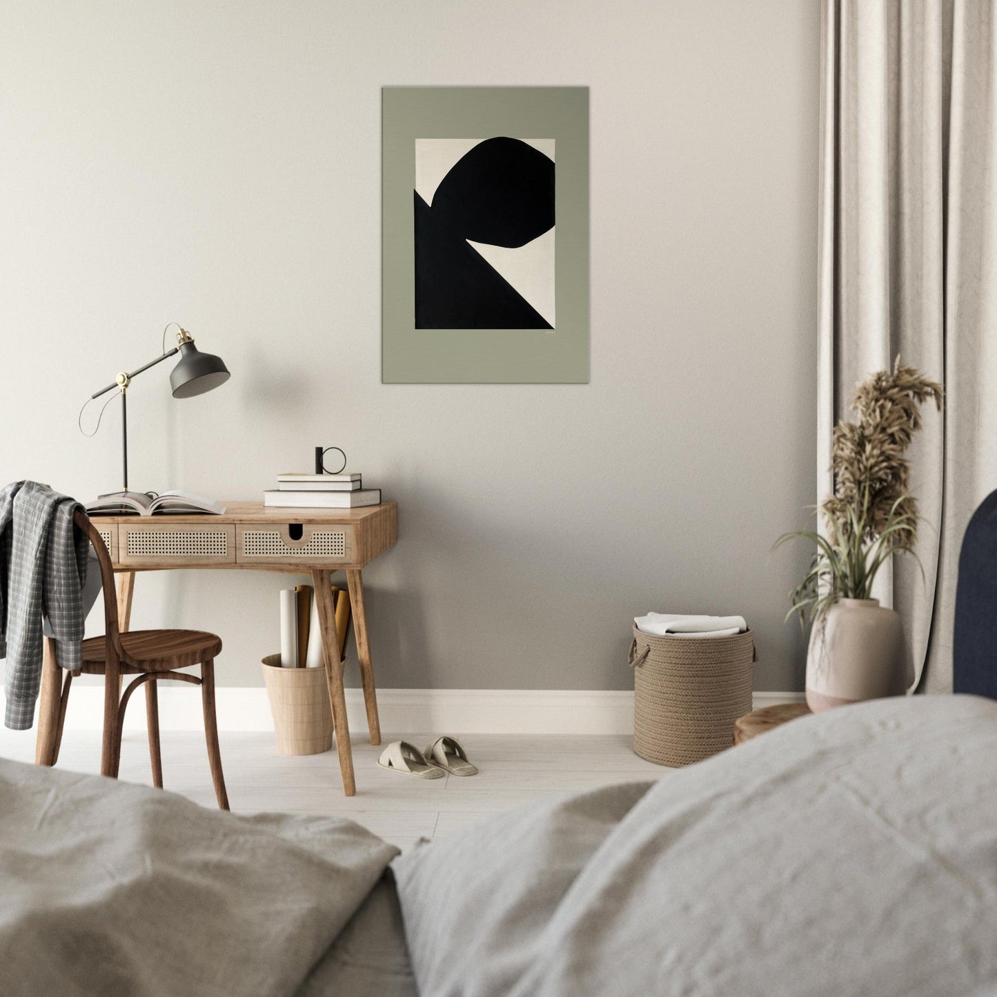Abstract Landscape Art With Mountain Cliffs And Boulders: Canvas Art Print - Creations Awol