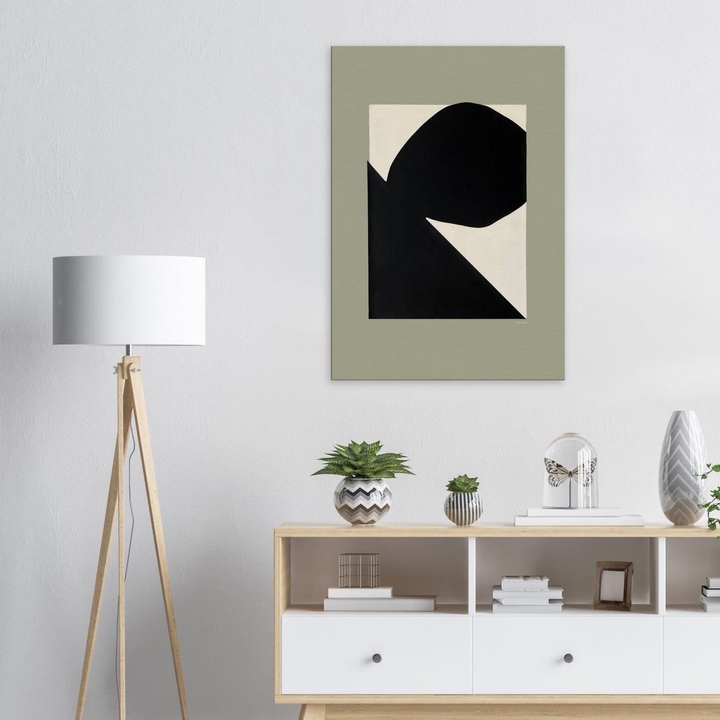 Abstract Landscape Art With Mountain Cliffs And Boulders: Canvas Art Print - Creations Awol
