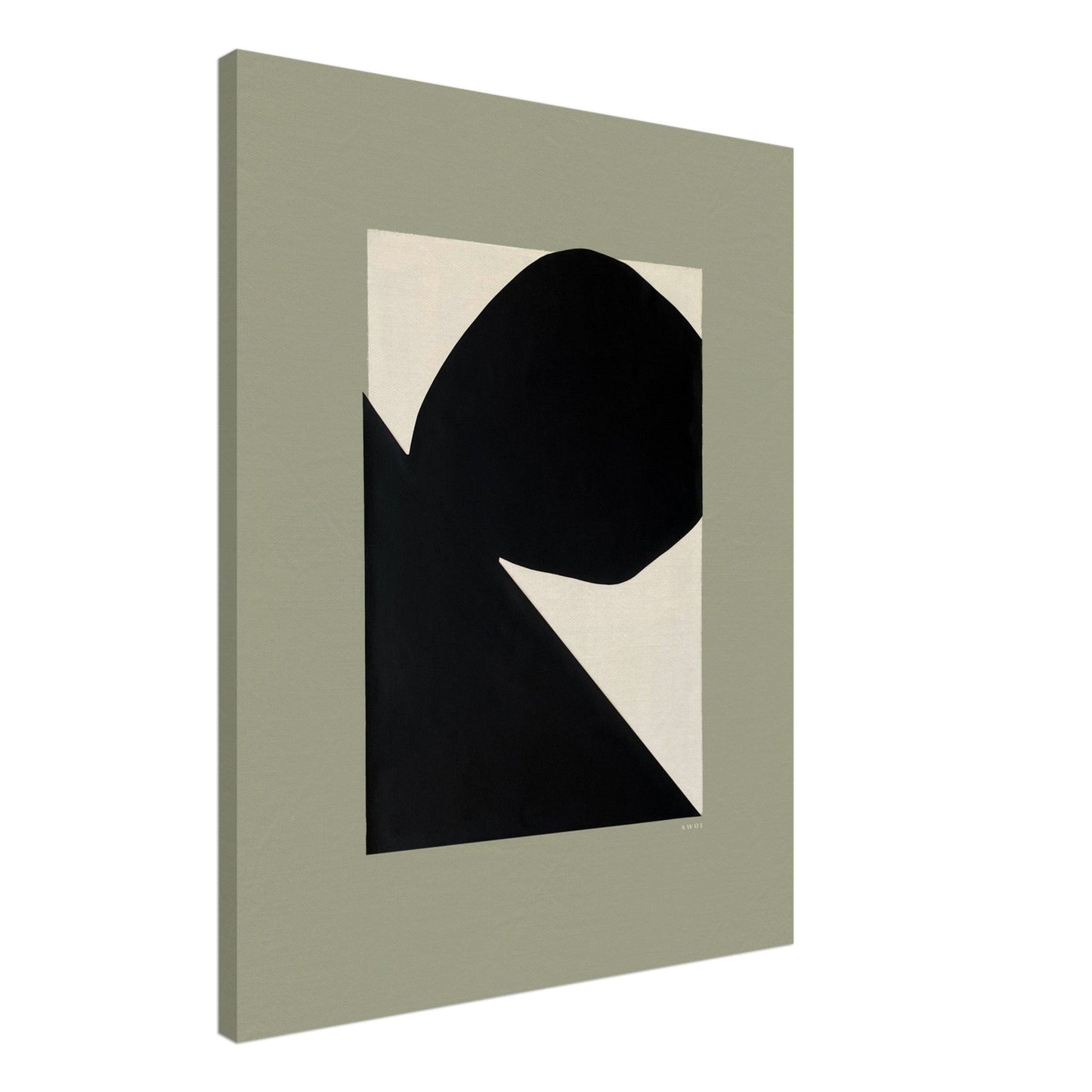 Abstract Landscape Art With Mountain Cliffs And Boulders: Canvas Art Print - Creations Awol