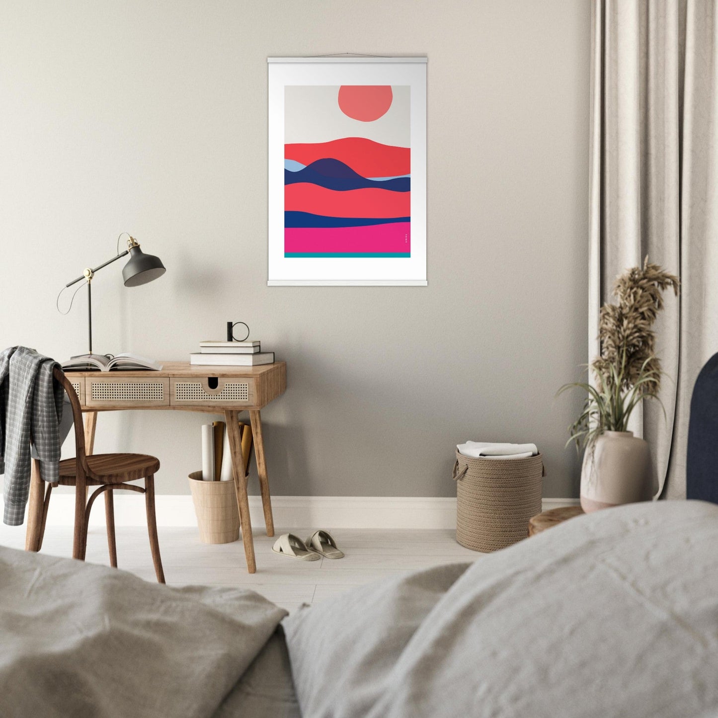 Abstract Sea Wall Art Print: Sunrises and Sunsets Poster With Hanger - Creations Awol