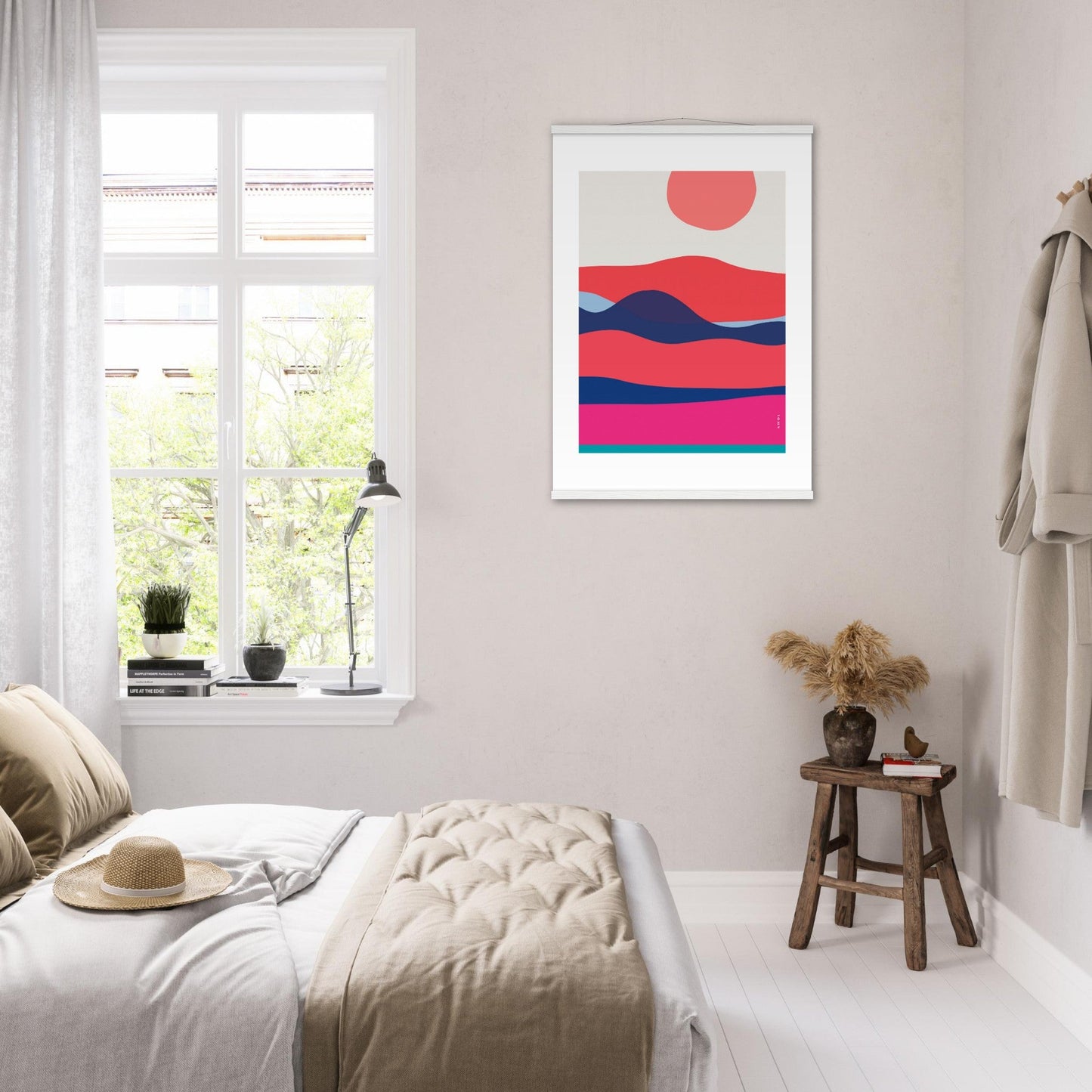 Abstract Sea Wall Art Print: Sunrises and Sunsets Poster With Hanger - Creations Awol
