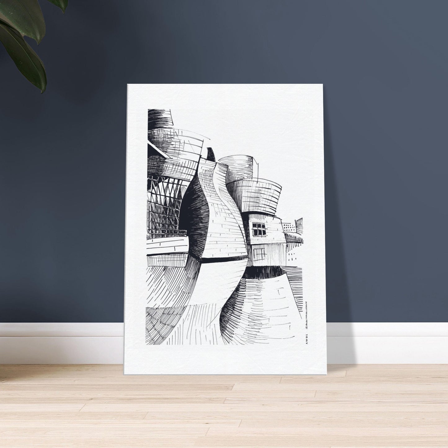 The Guggenheim Bilbao, Modern Architecture Wall Art: Canvas Print