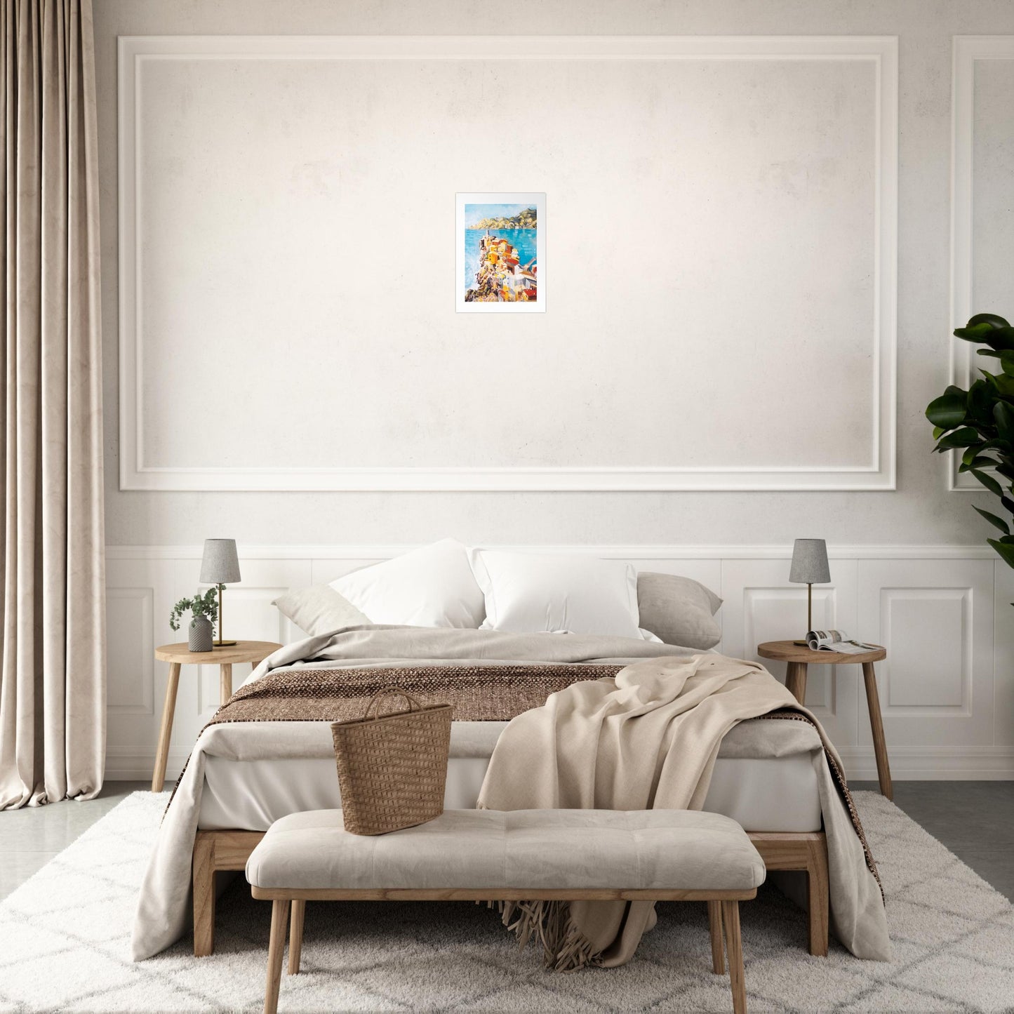 Italy Landscape Art Print: Mediterranean Wall Art, Aluminum Print