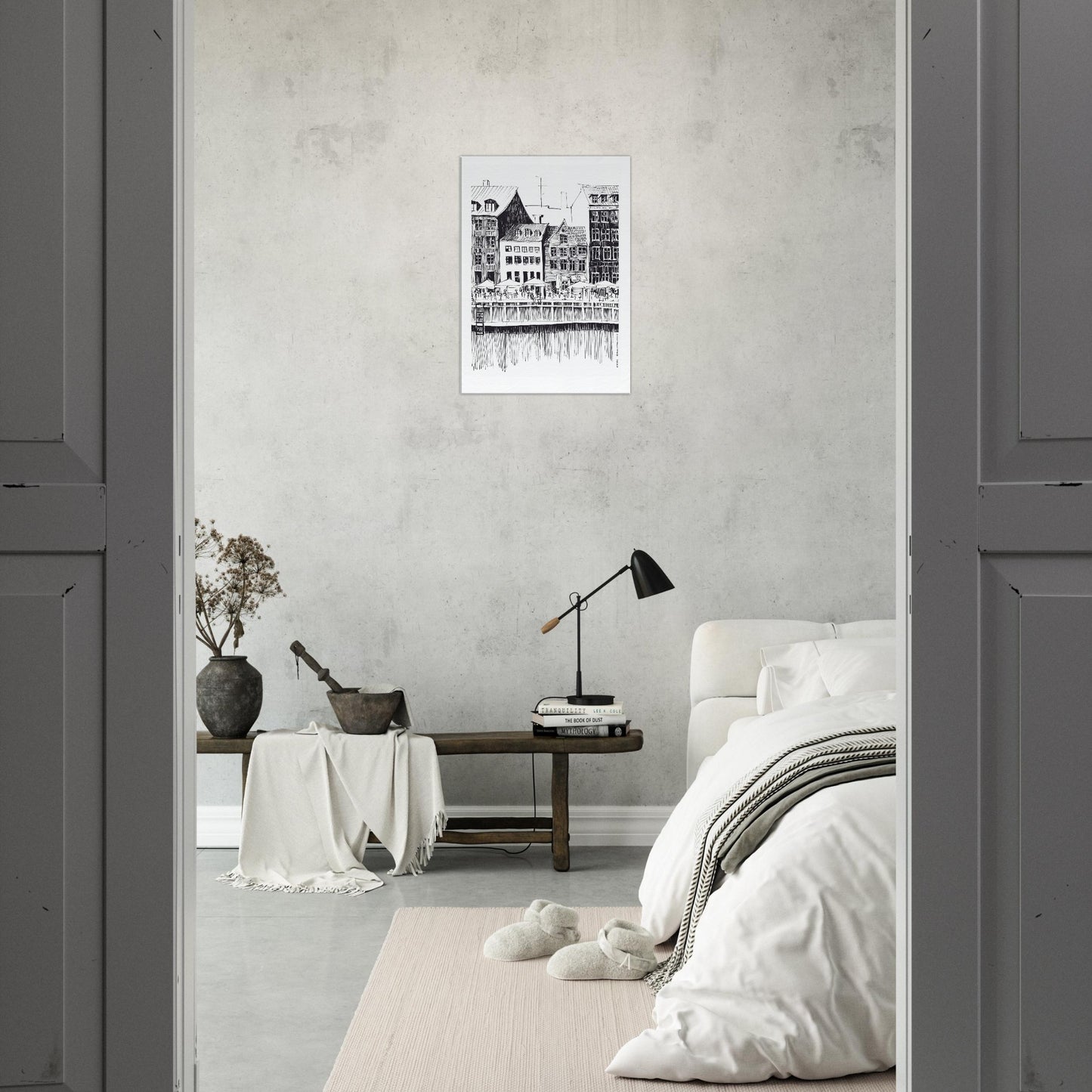 Saturday Afternoon On Nyhavn Canal In Copenhagen, Denmark: Canvas Art Print