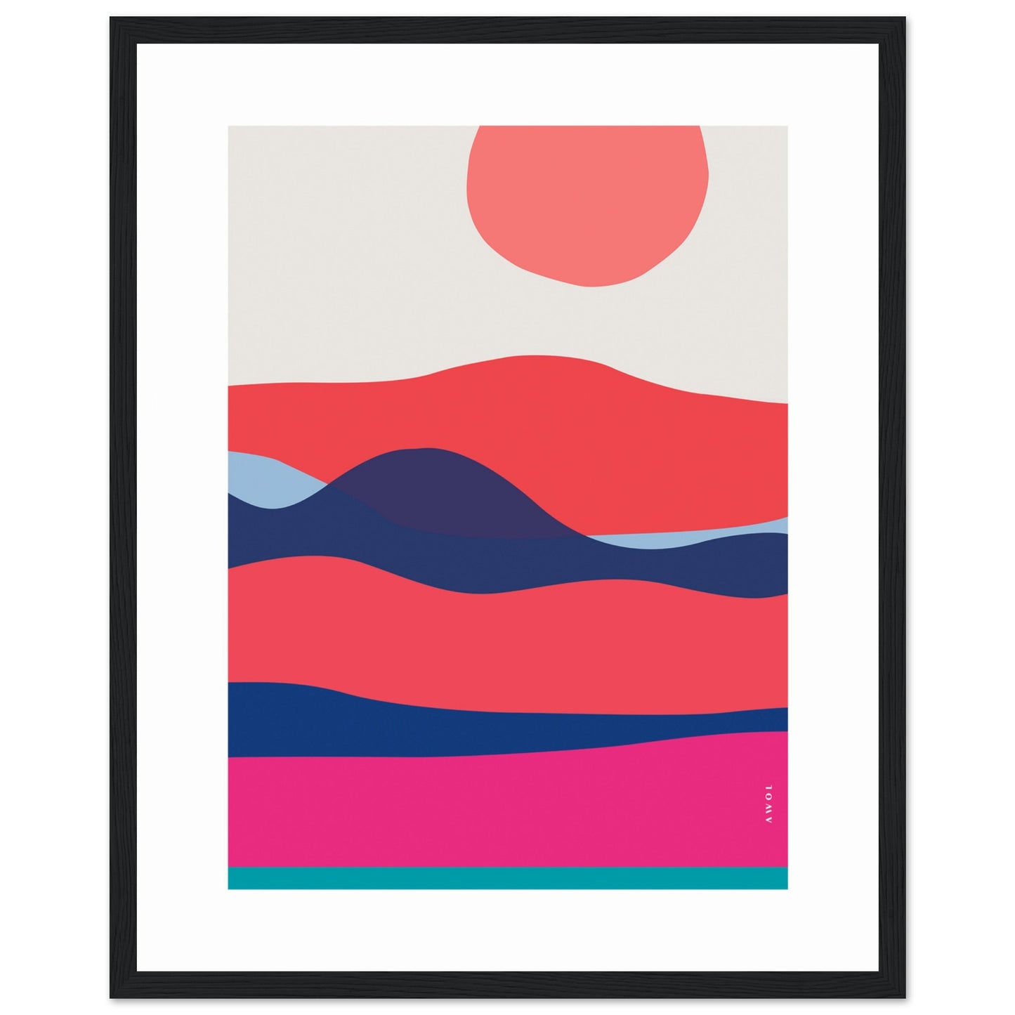 Minimalist Ocean Wall Art: Sunrises And Sunsets Framed Art Print