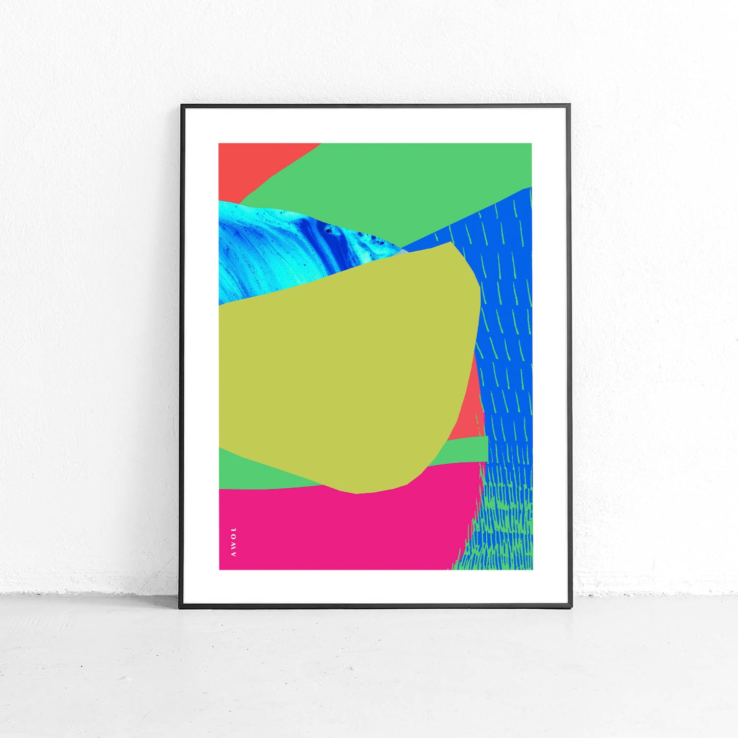 Colourful Bali, Thailand And Vietnam Abstract Landscapes: Wooden Framed Poster