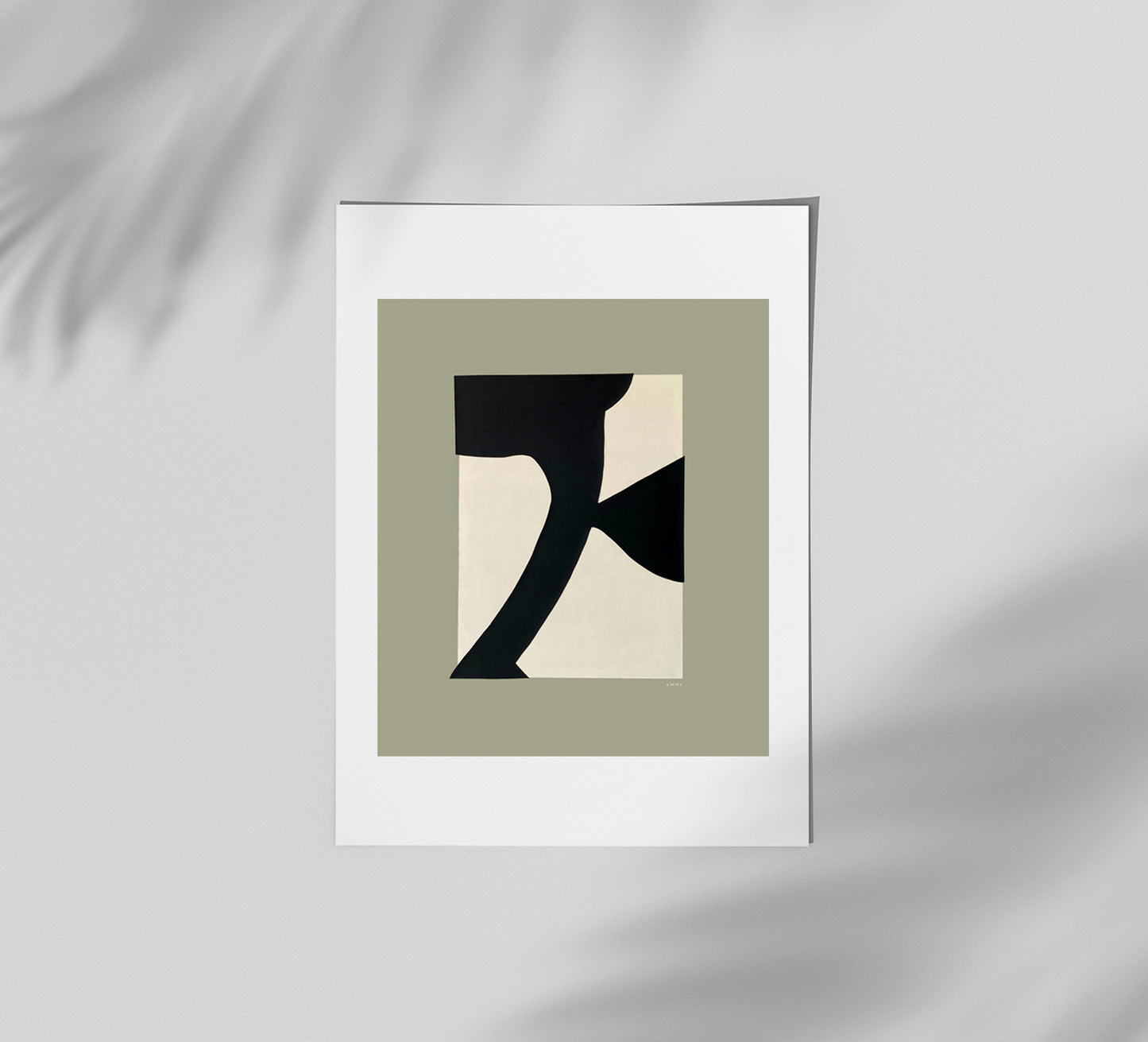 Flower Abstraction, Large Abstract Wall Art: Poster Print With Hanger