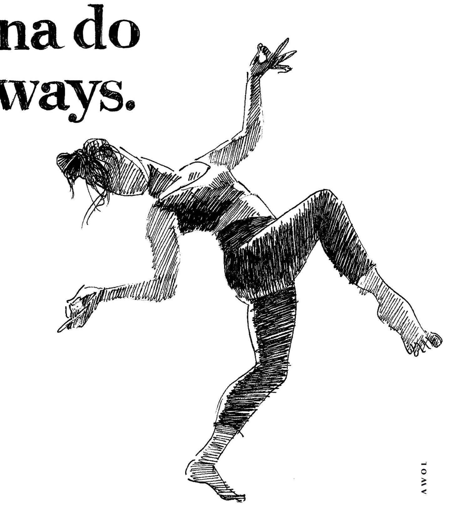 Smile And Nod, Dancing Woman With Funny Quote: Framed Art Print
