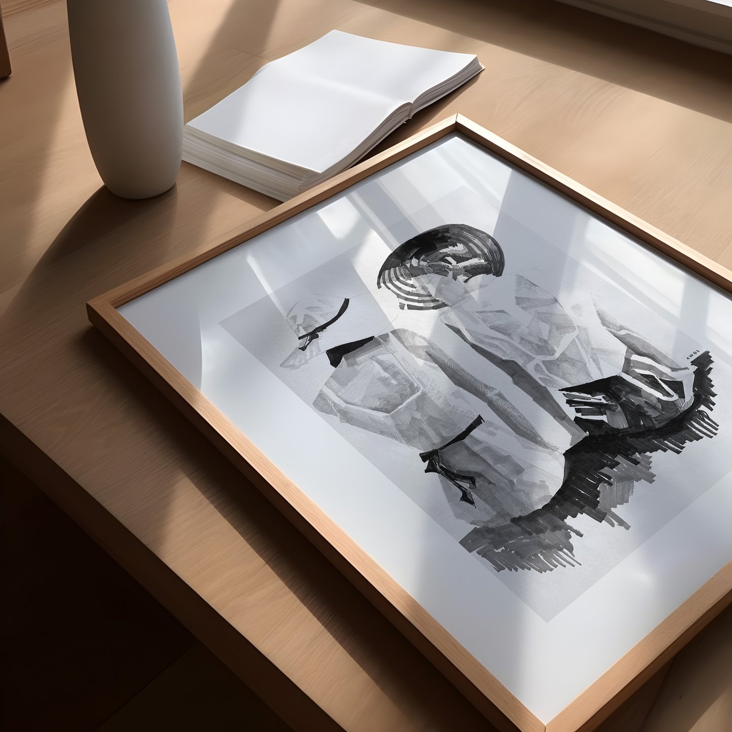 Elegant Women By The Sea: Friends In The Sun Portrait, Poster Print