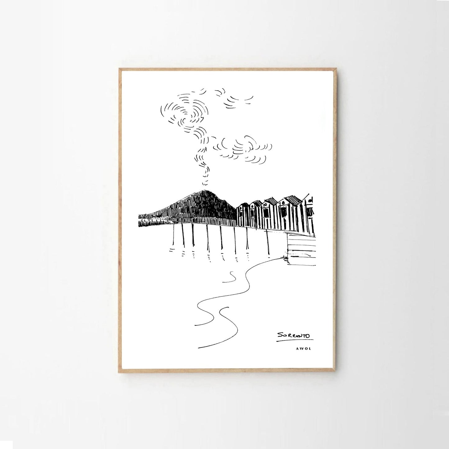 Bay of Naples, Sorrento Views: Amalfi Coast Poster Print - Creations Awol