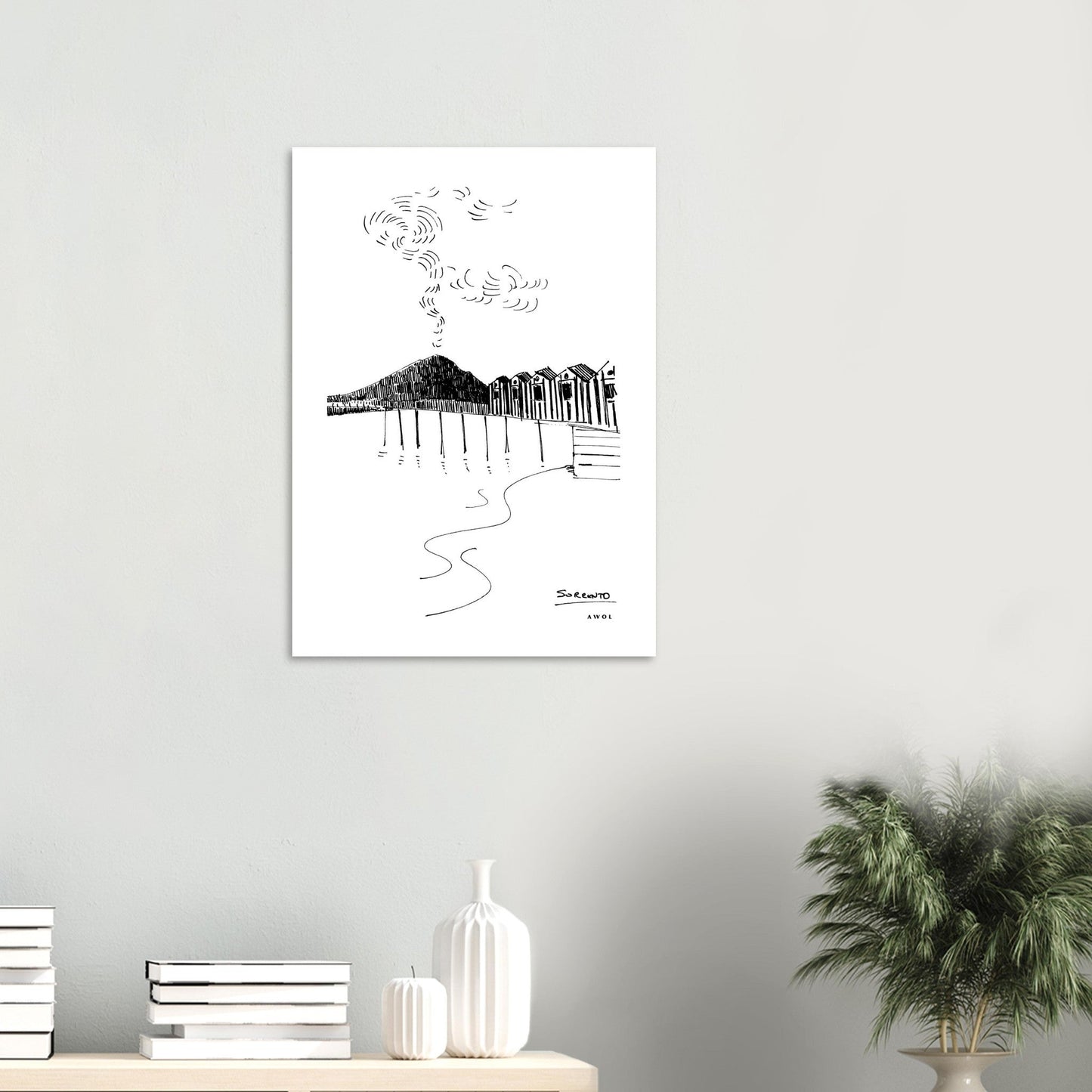 Bay of Naples, Sorrento Views: Amalfi Coast Poster Print - Creations Awol