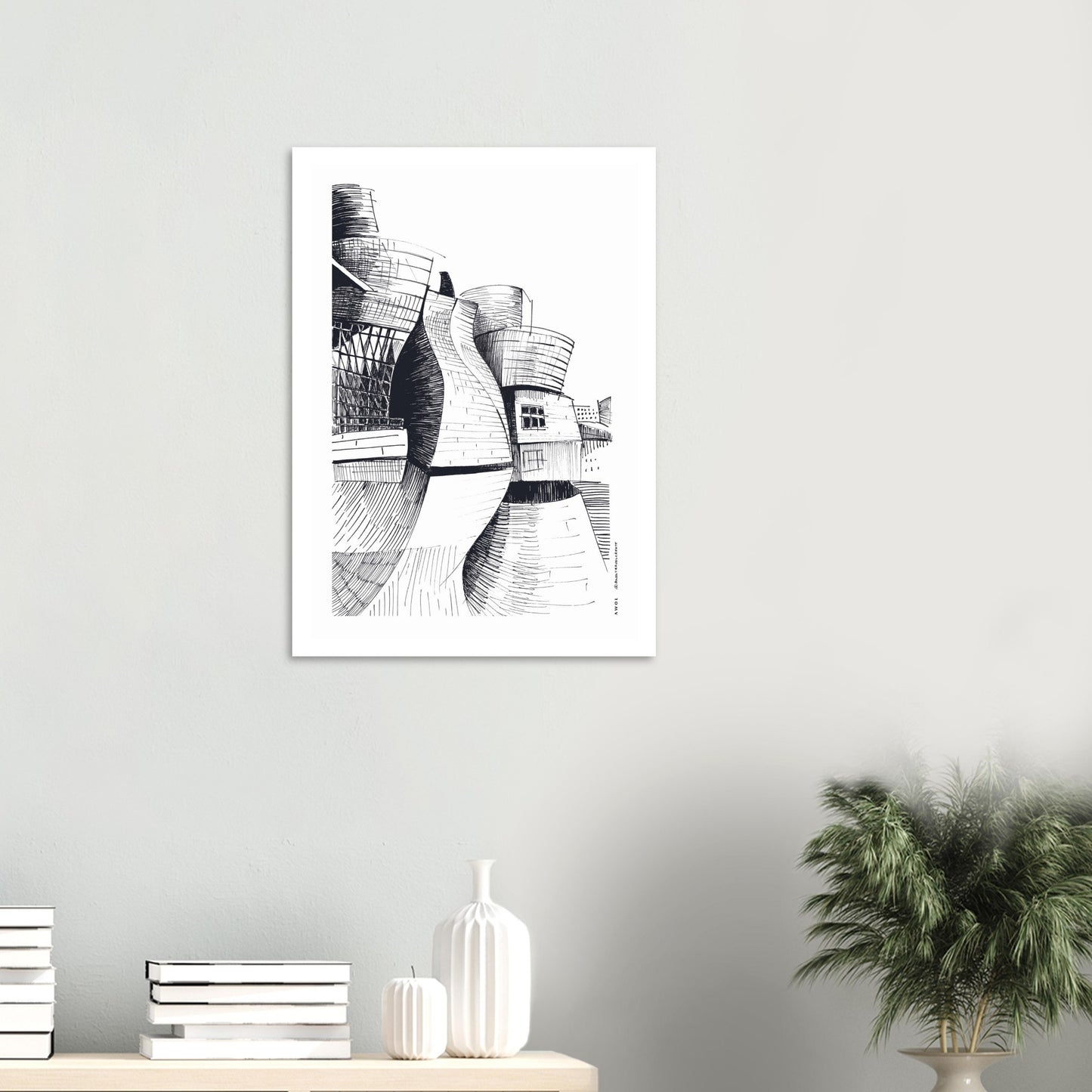 Guggenheim Bilbao, Modern Architecture Masterpiece: Poster Print