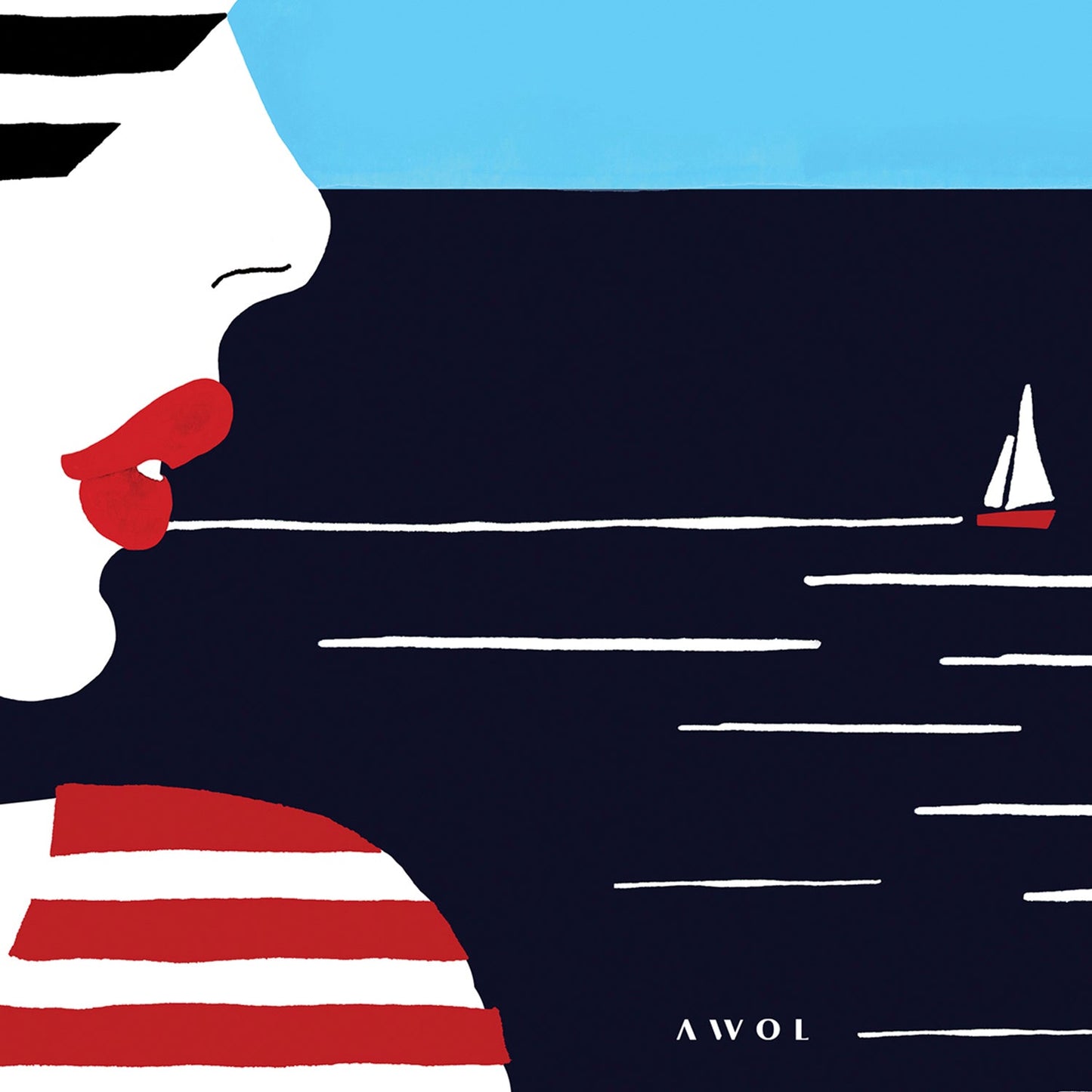 Beach Portrait Of A Woman By The Sea: Poster With Hanger - Creations Awol