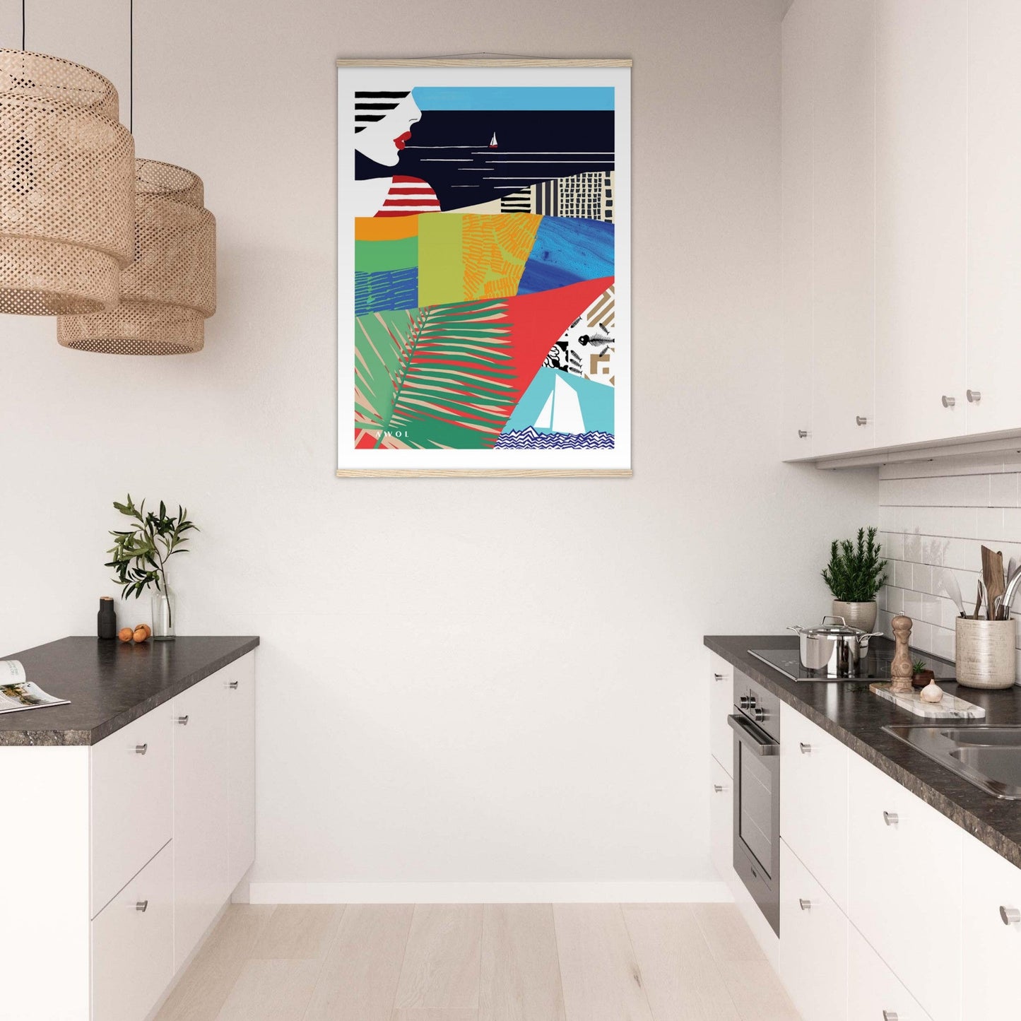 Beach Vibes: Classic Matte Paper Poster with Hanger - Creations Awol