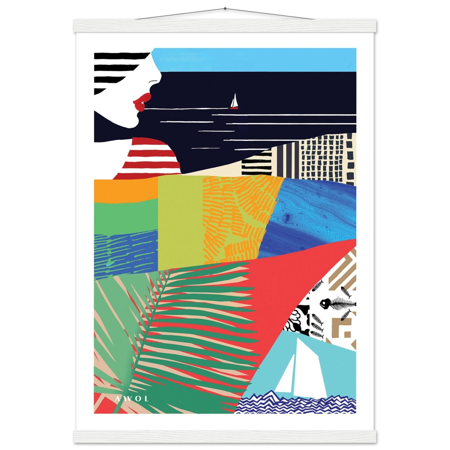 Beach Vibes: Classic Matte Paper Poster with Hanger - Creations Awol