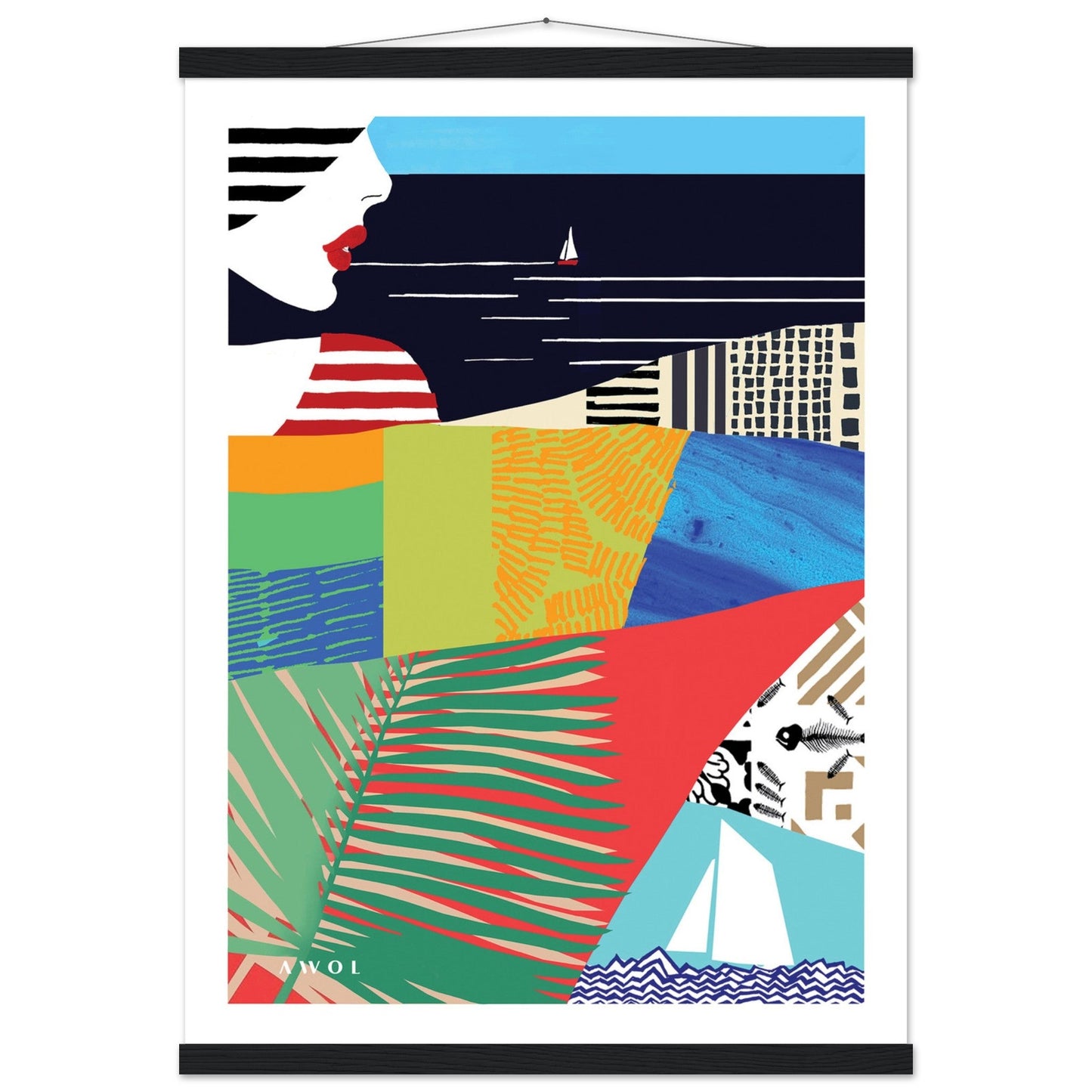 Beach Vibes: Classic Matte Paper Poster with Hanger - Creations Awol