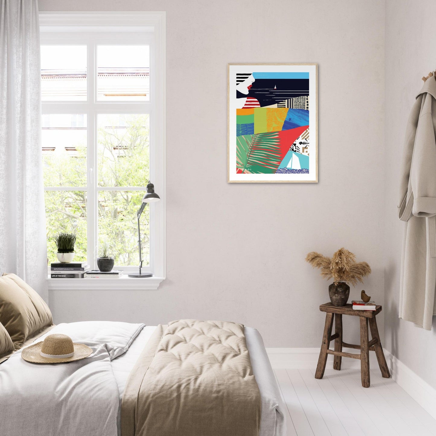Beach Vibes: Classic Matte Paper Wooden Framed Poster - Creations Awol