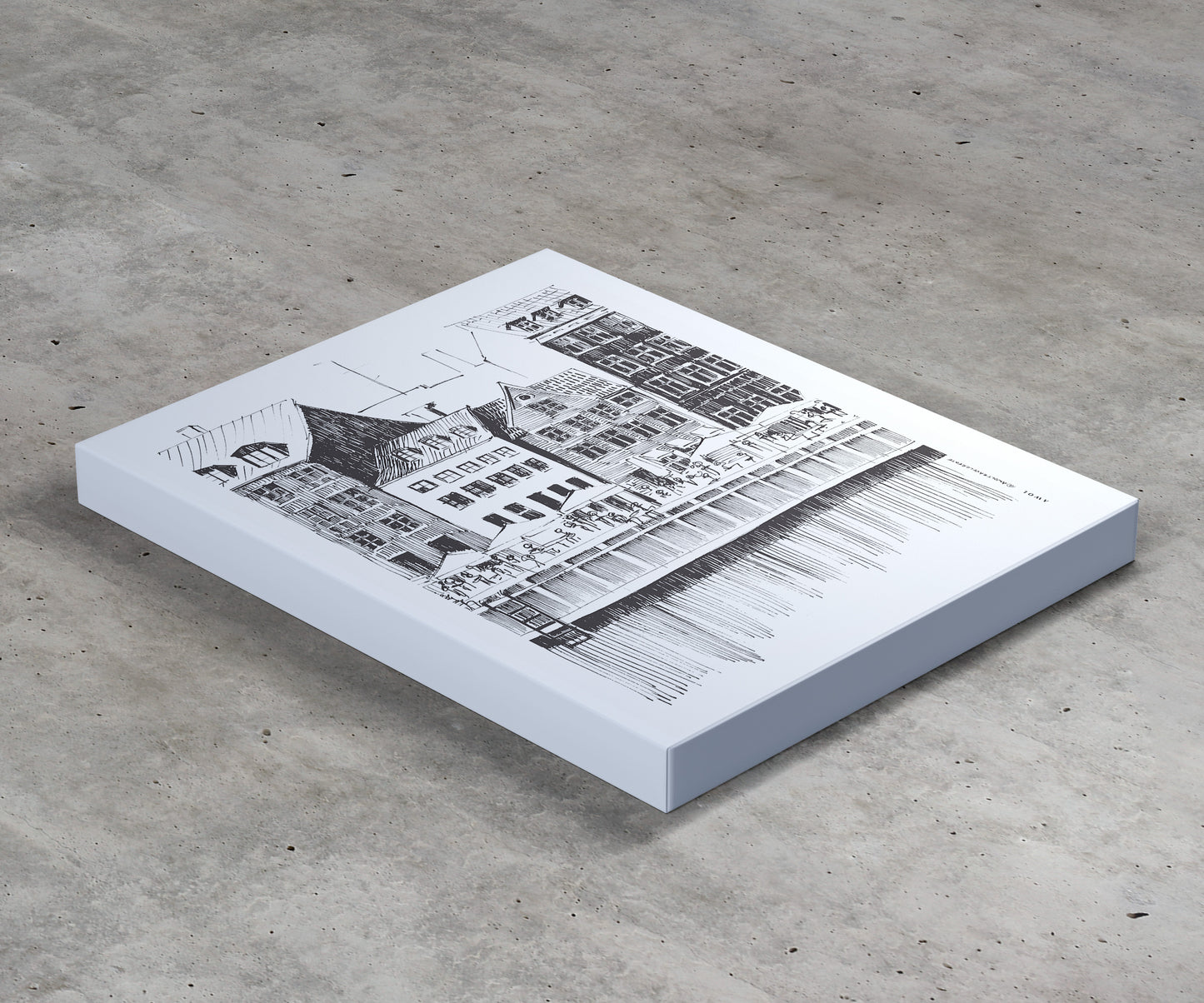 Saturday Afternoon On Nyhavn Canal In Copenhagen, Denmark: Canvas Art Print