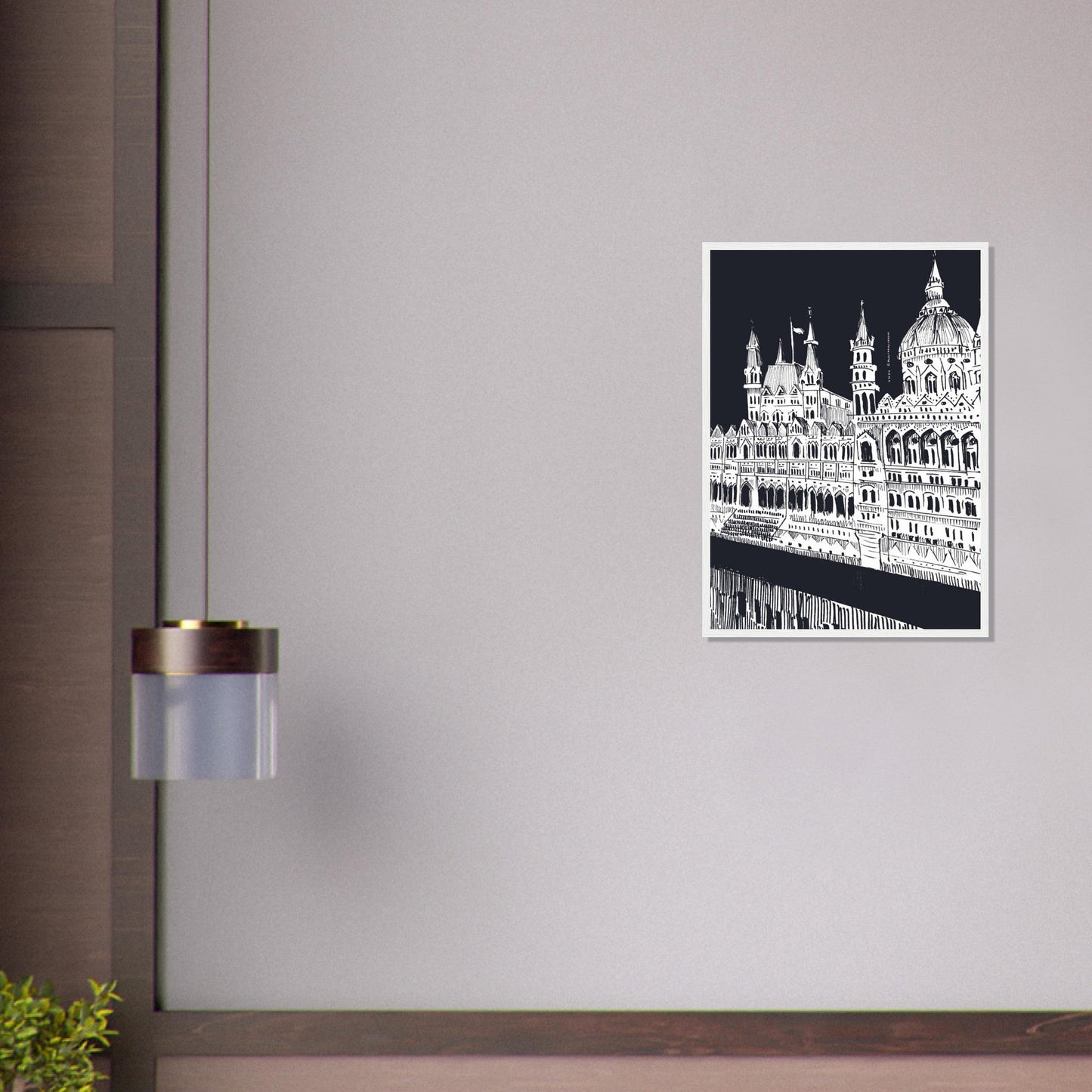 Budapest Art, An Evening Along The Danube River: Framed Art Print - Creations Awol