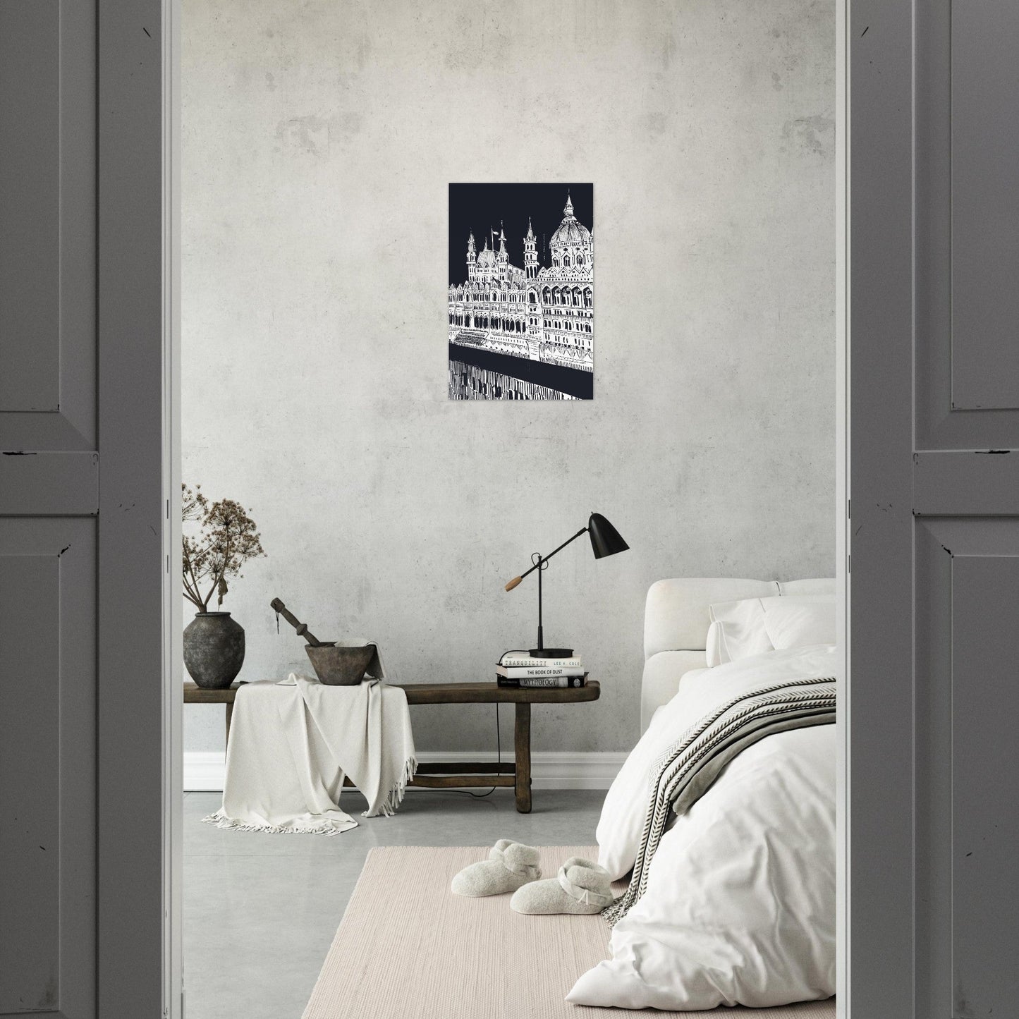 Budapest City Art Print, Castle On The Danube River: Travel Poster Print - Creations Awol