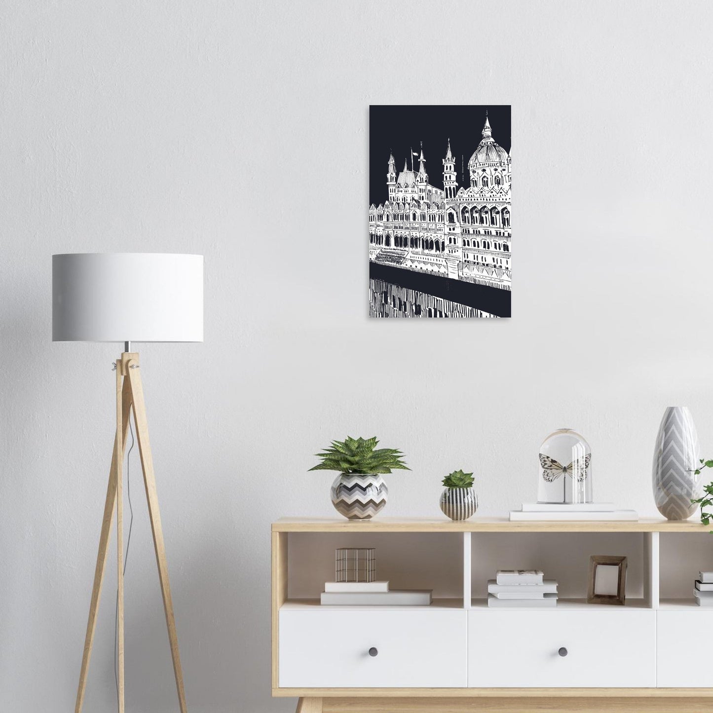 Budapest City Art Print, Castle On The Danube River: Travel Poster Print - Creations Awol