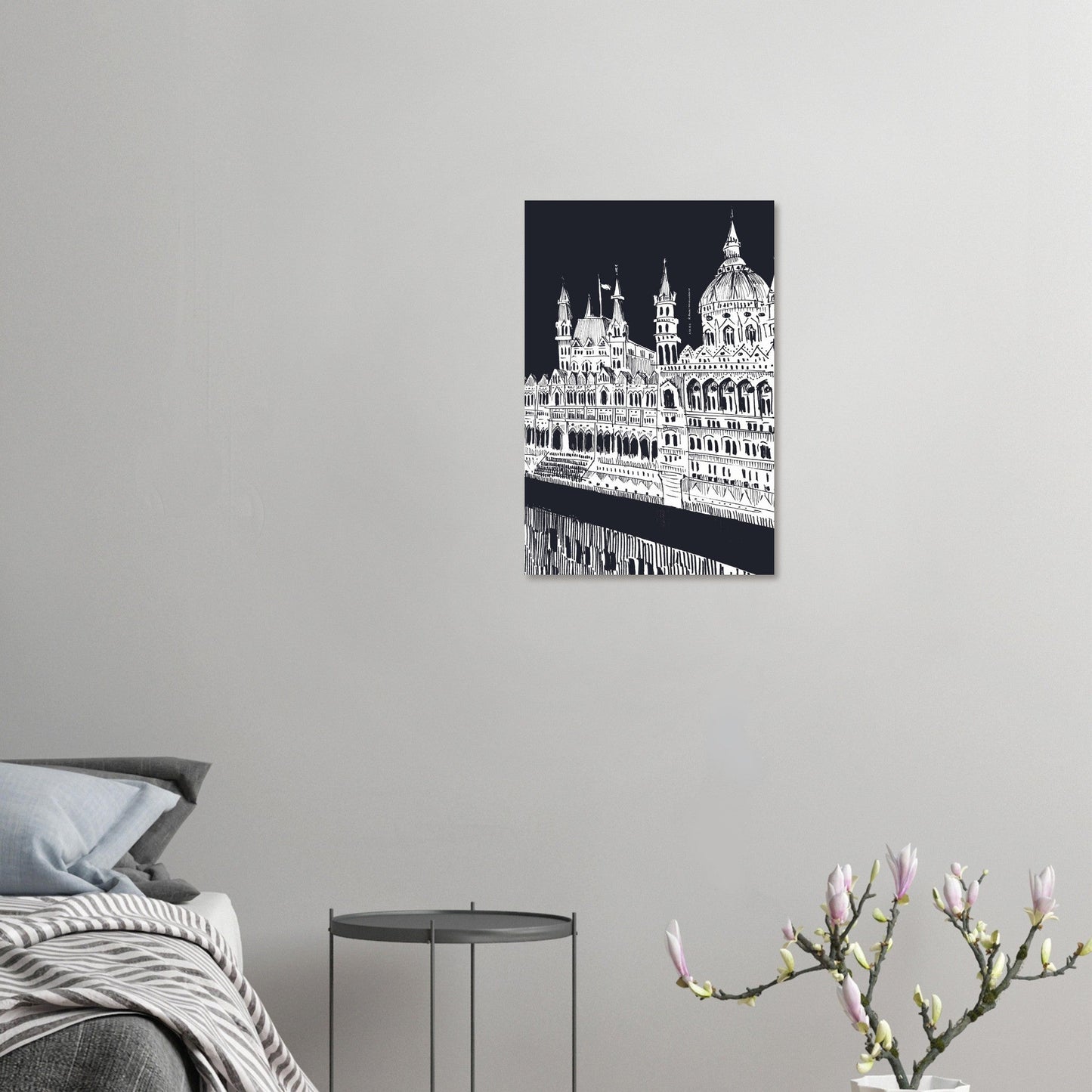 Budapest City Art Print, Castle On The Danube River: Travel Poster Print - Creations Awol
