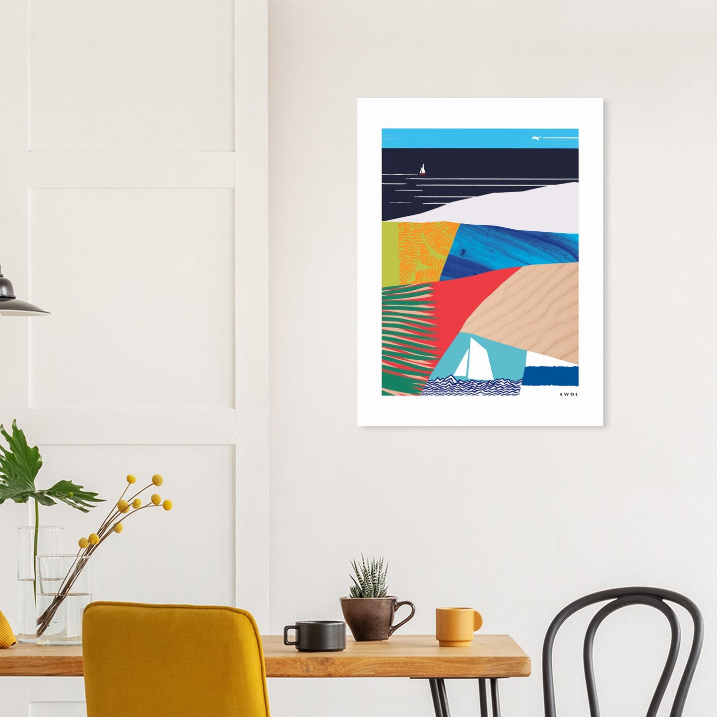 Tropical, Beach Vacation Vibes: Poster Print