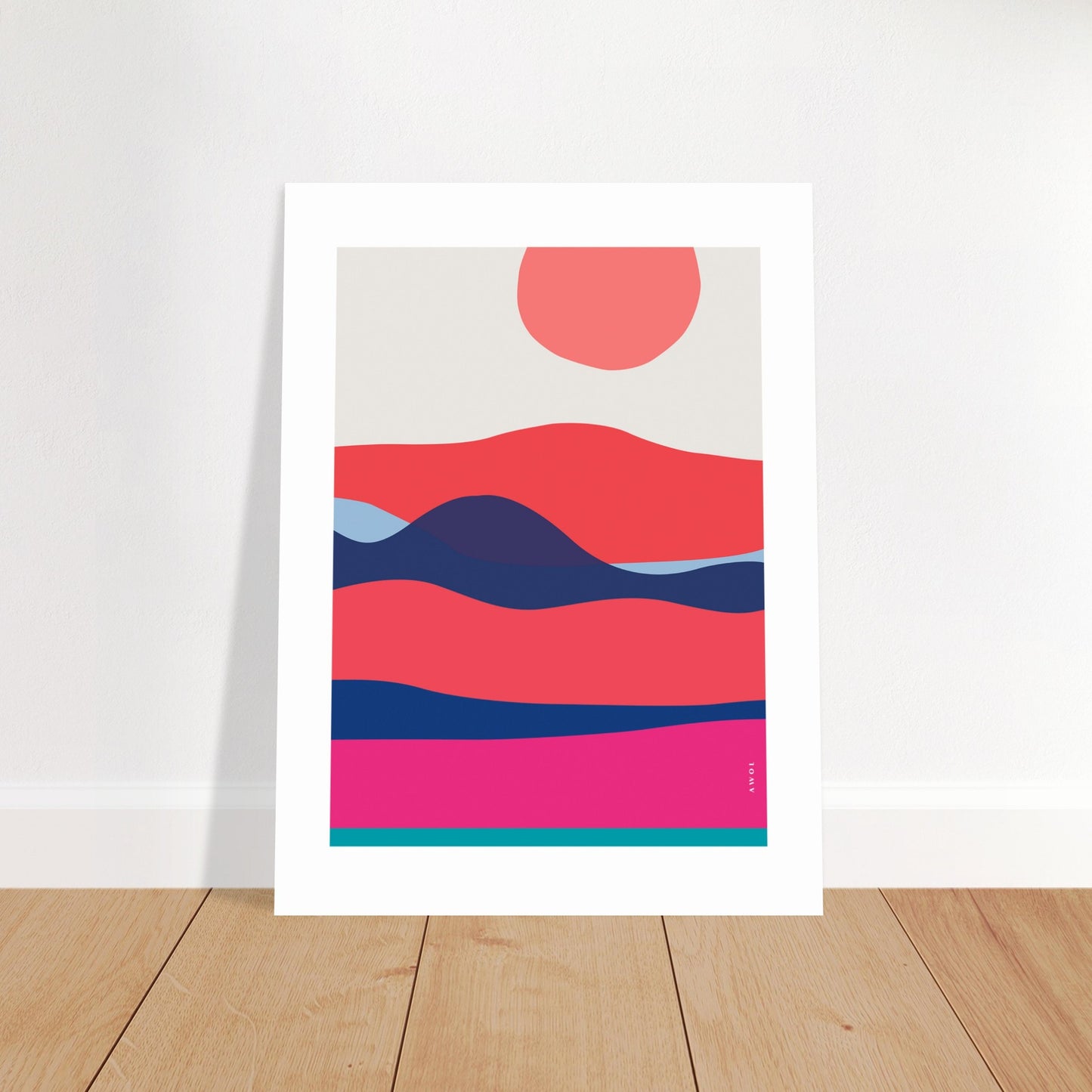 Minimalist Ocean Wall Art: Sunrises and Sunsets Poster Print
