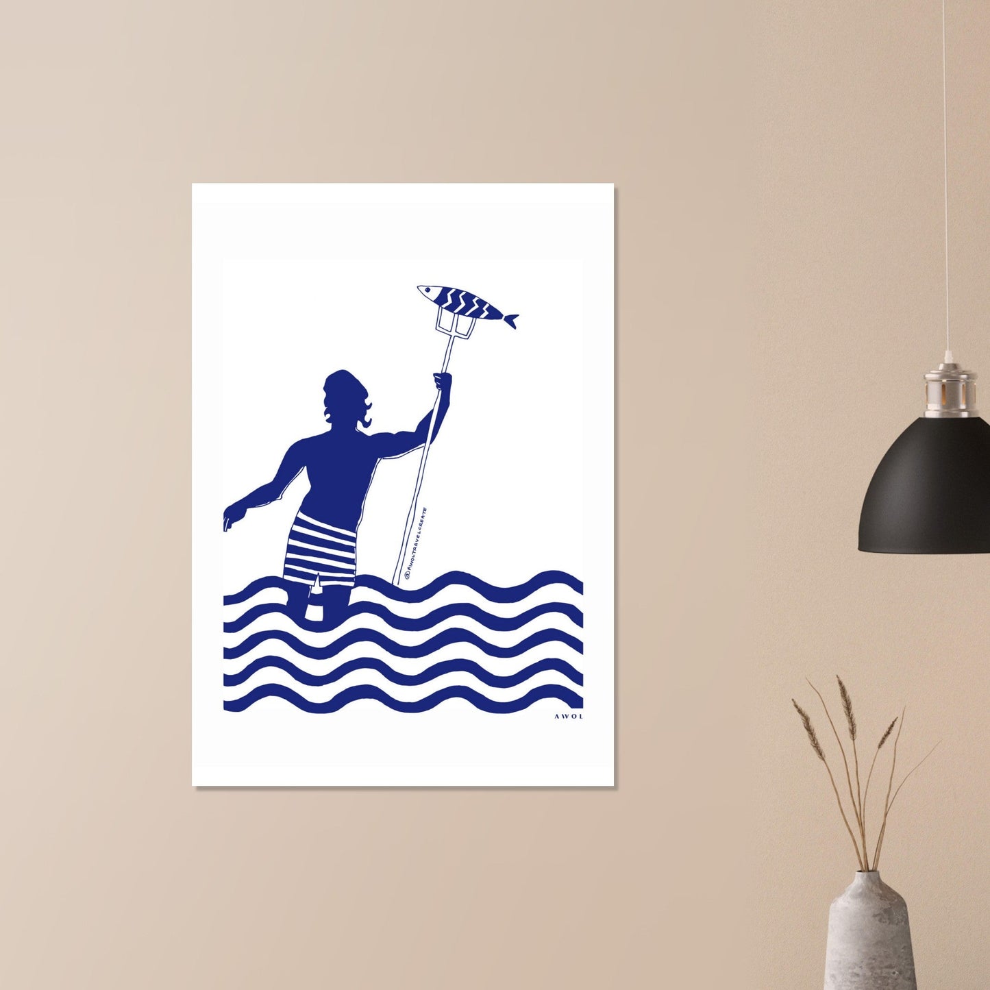 Catch Of The Day Wall Art, Modern Nautical Aluminum Art Print - Creations Awol