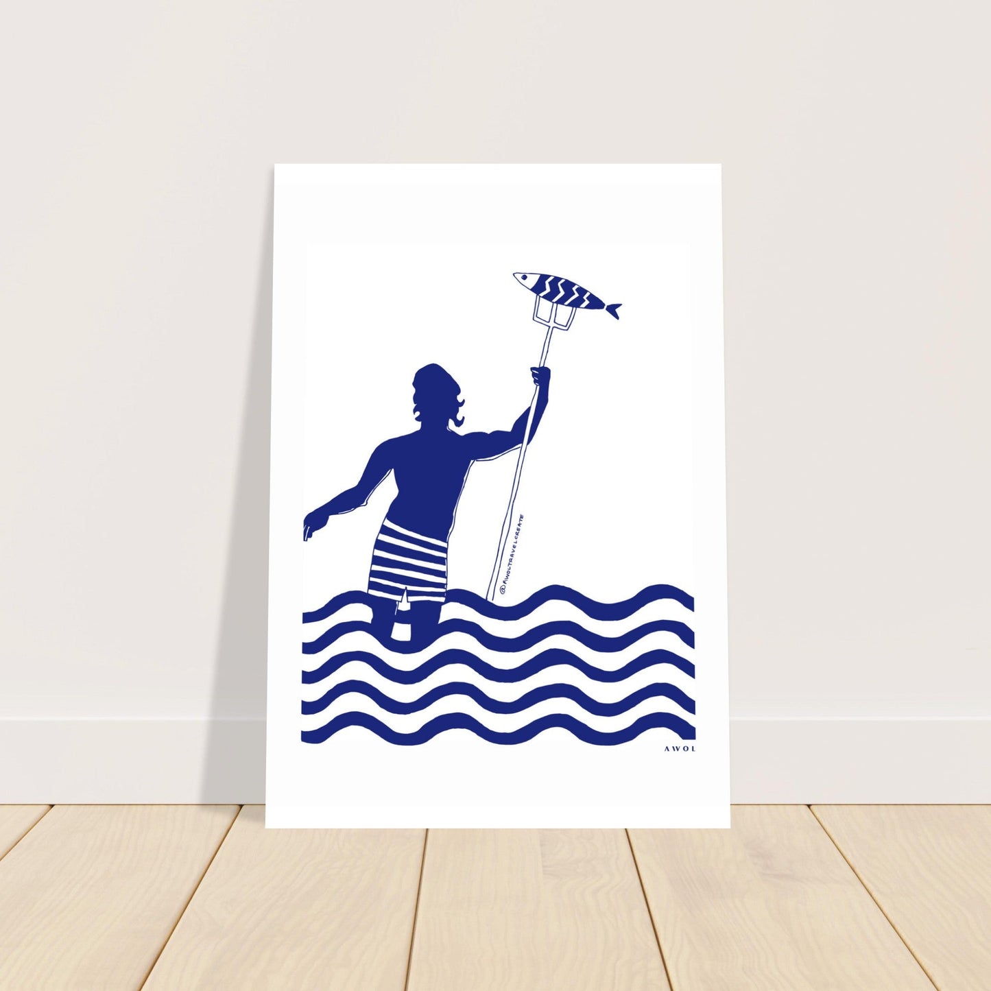 Catch Of The Day Wall Art, Modern Nautical Aluminum Art Print - Creations Awol