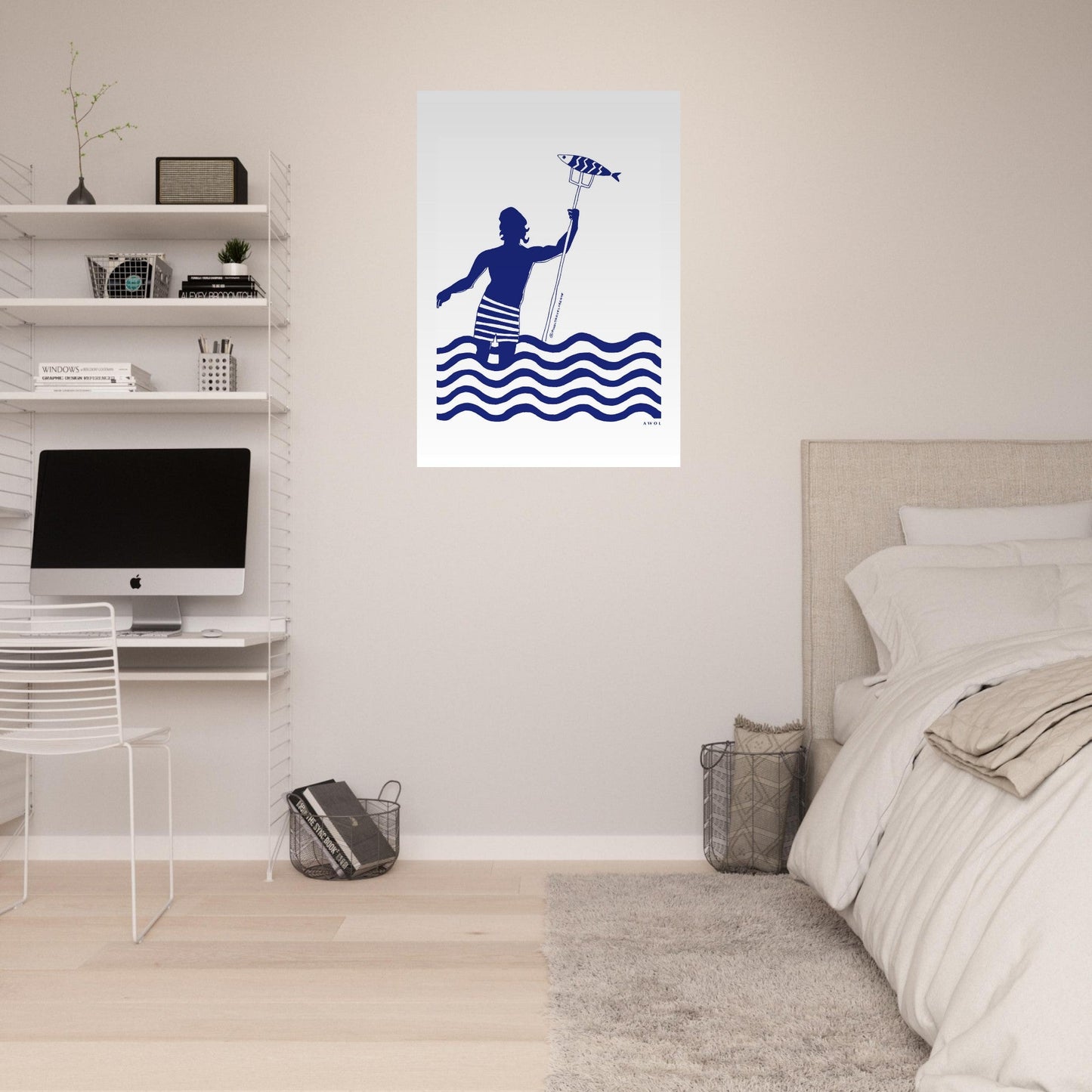 Catch Of The Day Wall Art, Modern Nautical Aluminum Art Print - Creations Awol