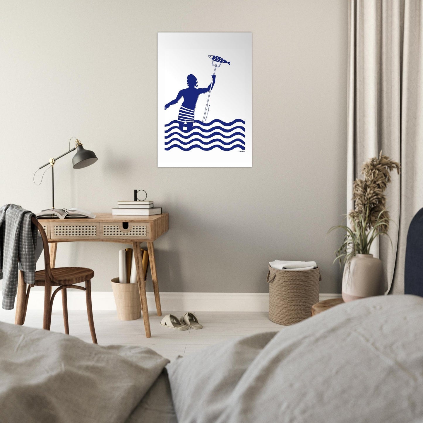 Catch Of The Day Wall Art, Modern Nautical Aluminum Art Print - Creations Awol