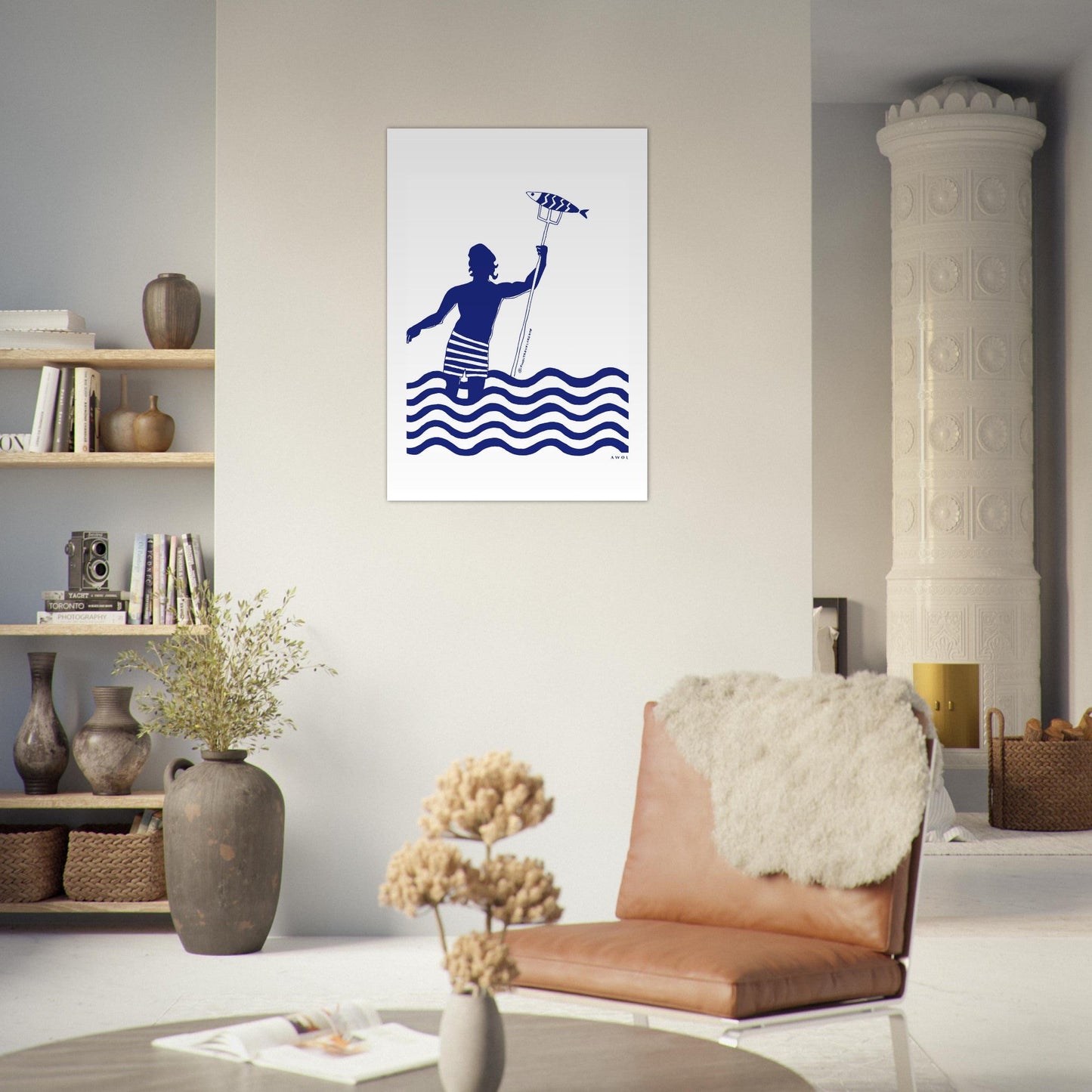 Catch Of The Day Wall Art, Modern Nautical Aluminum Art Print - Creations Awol