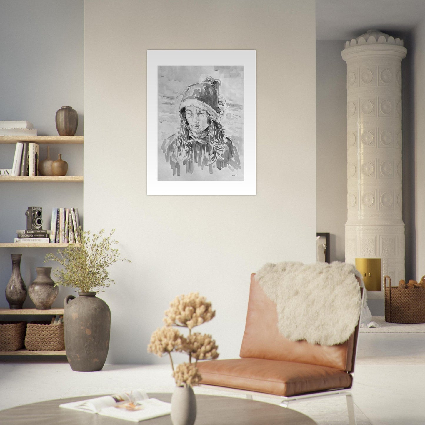 Christmas In Asia Portrait On The Beach: Classic Matte Paper Poster - Creations Awol