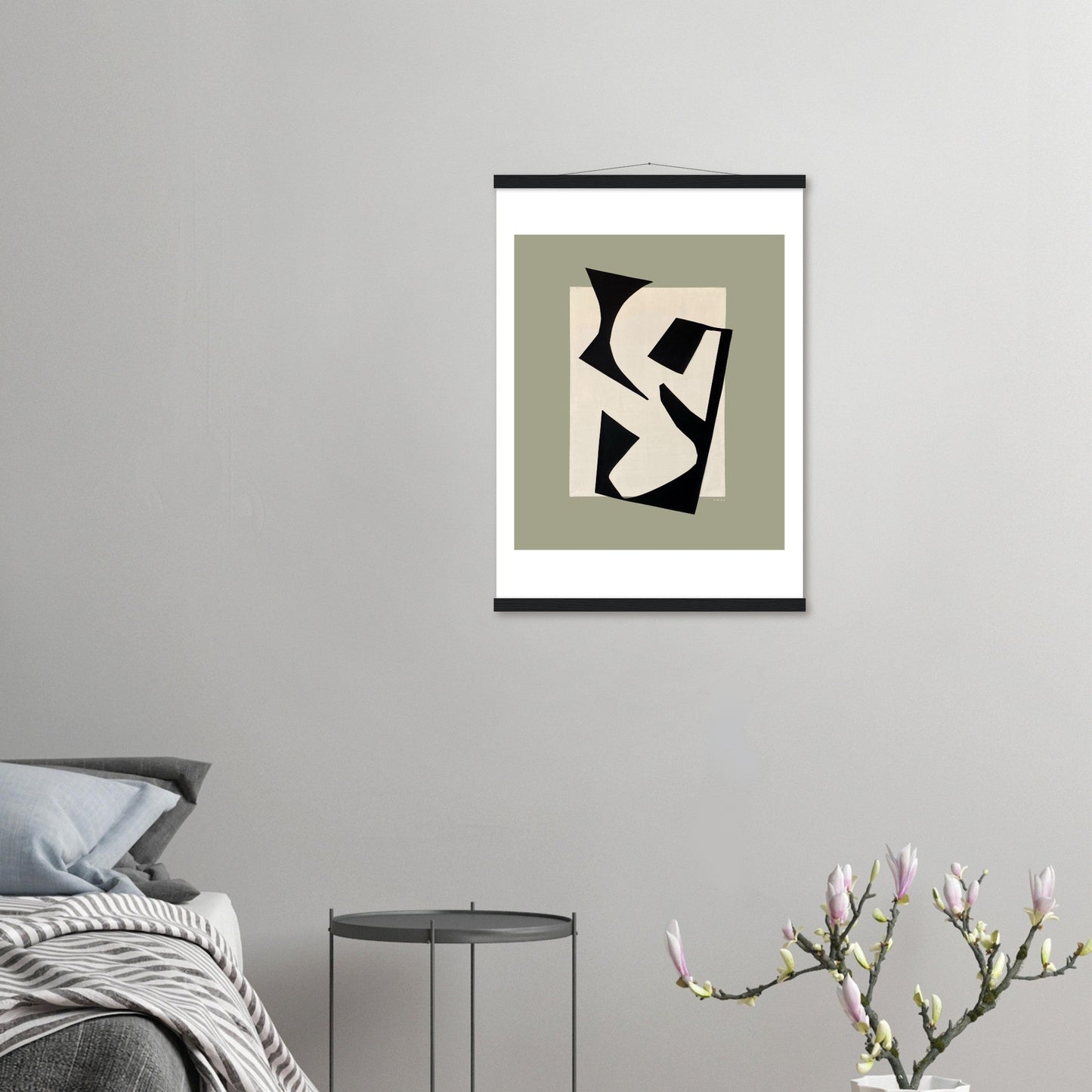 Coastlines & Calanques: Abstract Landscape Art Print, Poster with Hanger - Creations Awol