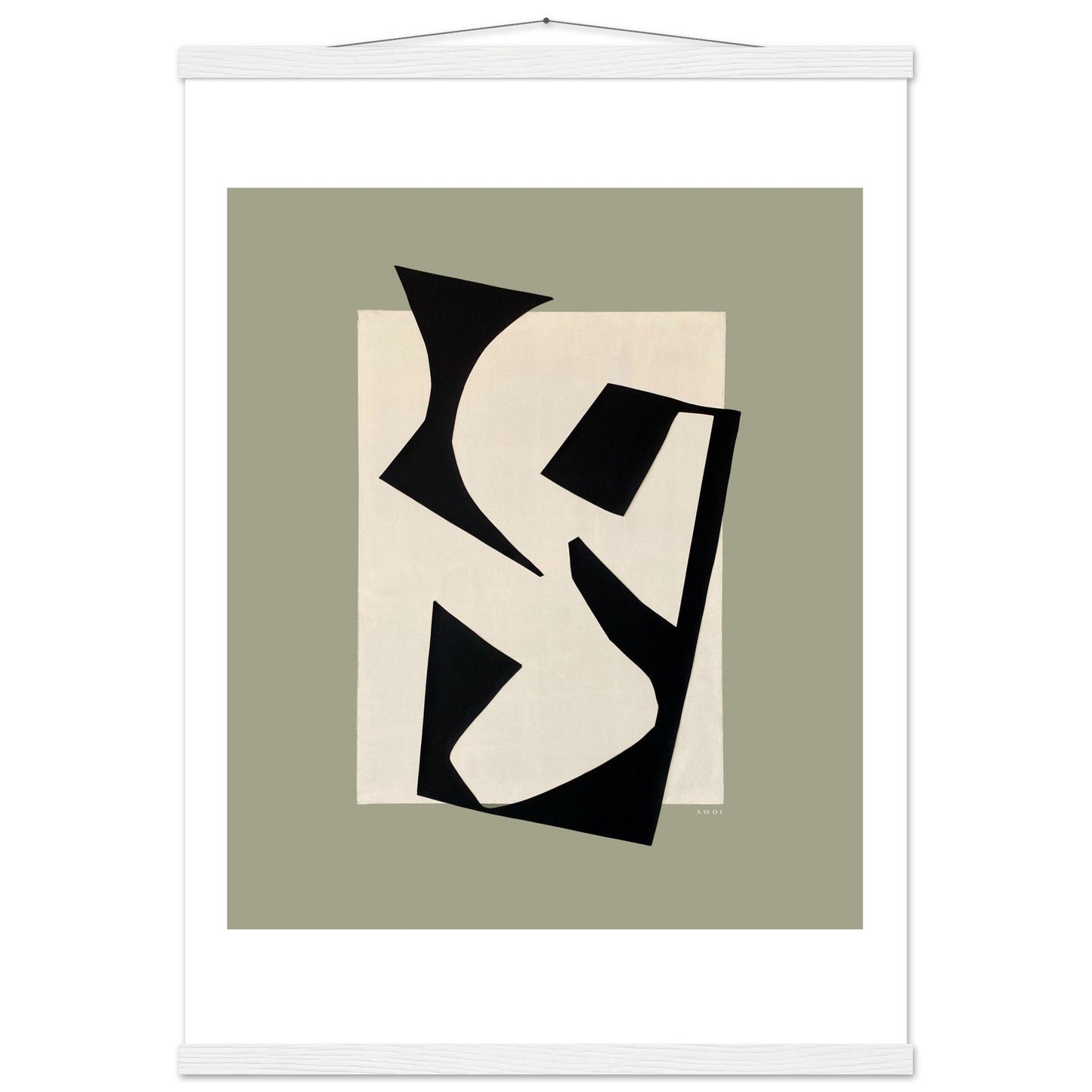 Coastlines & Calanques: Abstract Landscape Art Print, Poster with Hanger - Creations Awol