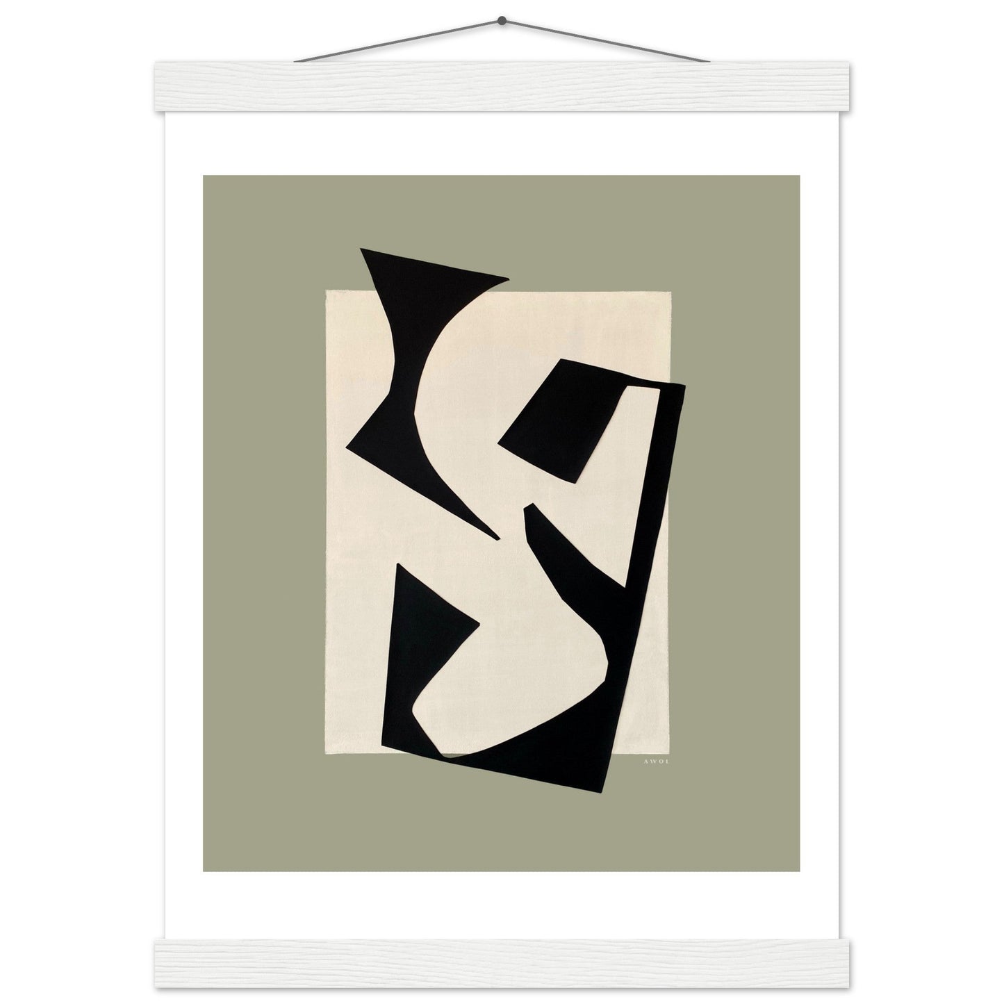 Coastlines & Calanques: Abstract Landscape Art Print, Poster with Hanger - Creations Awol
