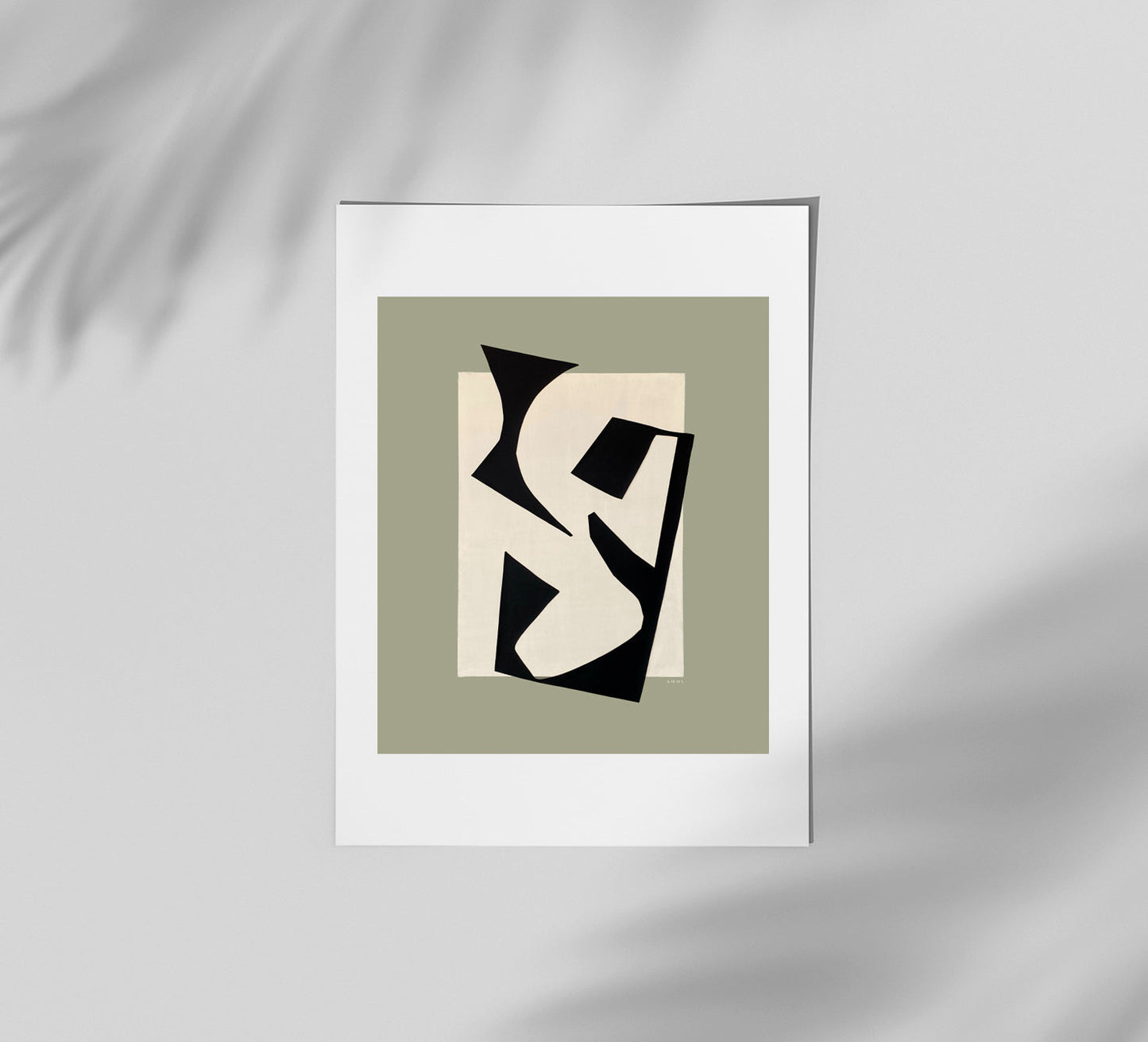 Coastlines & Calanques: Abstract Landscape Art Print, Poster with Hanger - Creations Awol