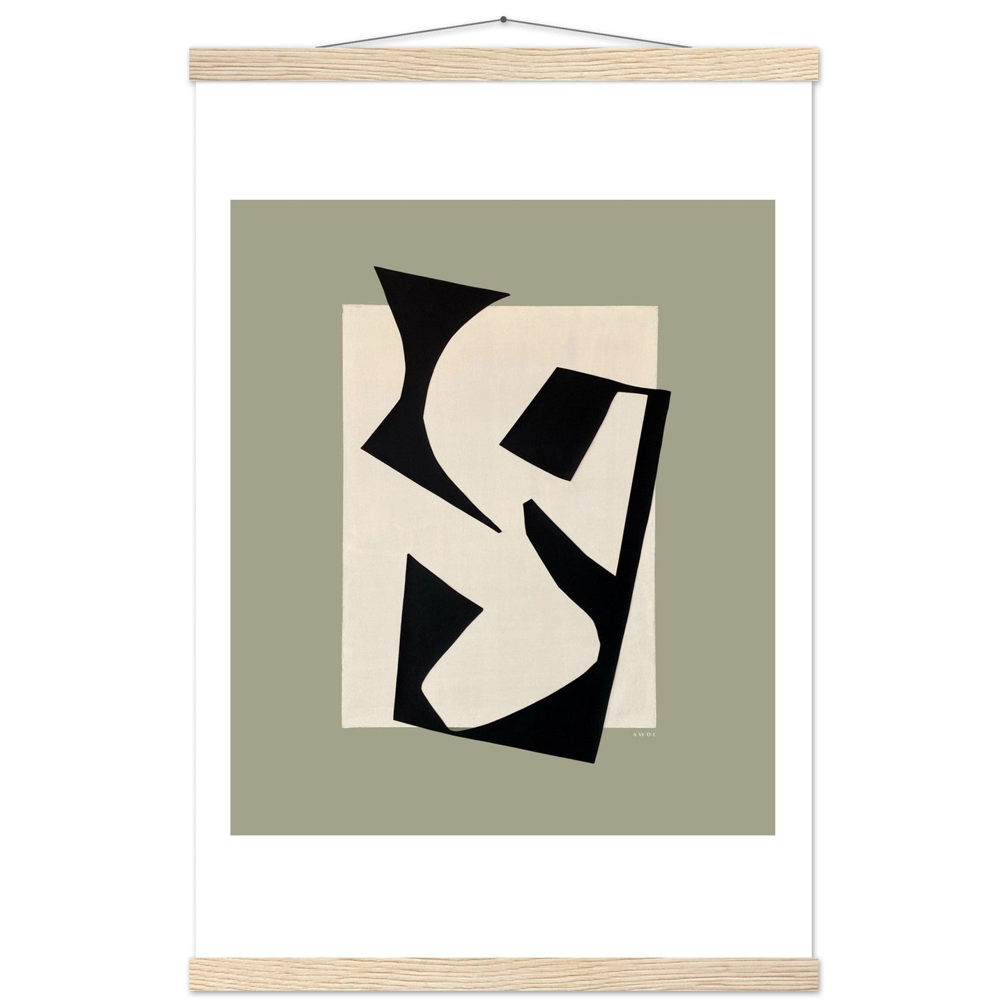 Coastlines & Calanques: Abstract Landscape Art Print, Poster with Hanger - Creations Awol
