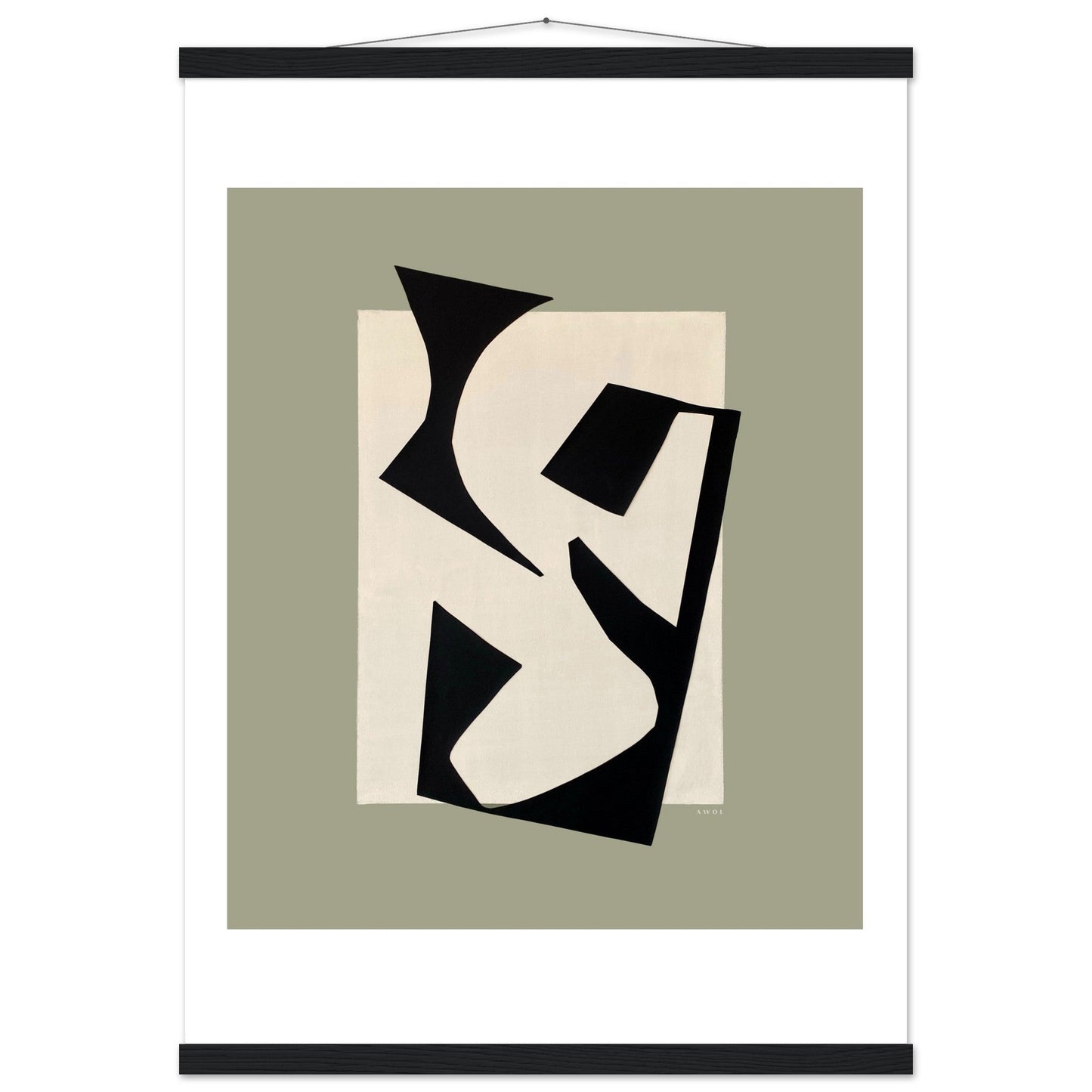 Coastlines & Calanques: Abstract Landscape Art Print, Poster with Hanger - Creations Awol